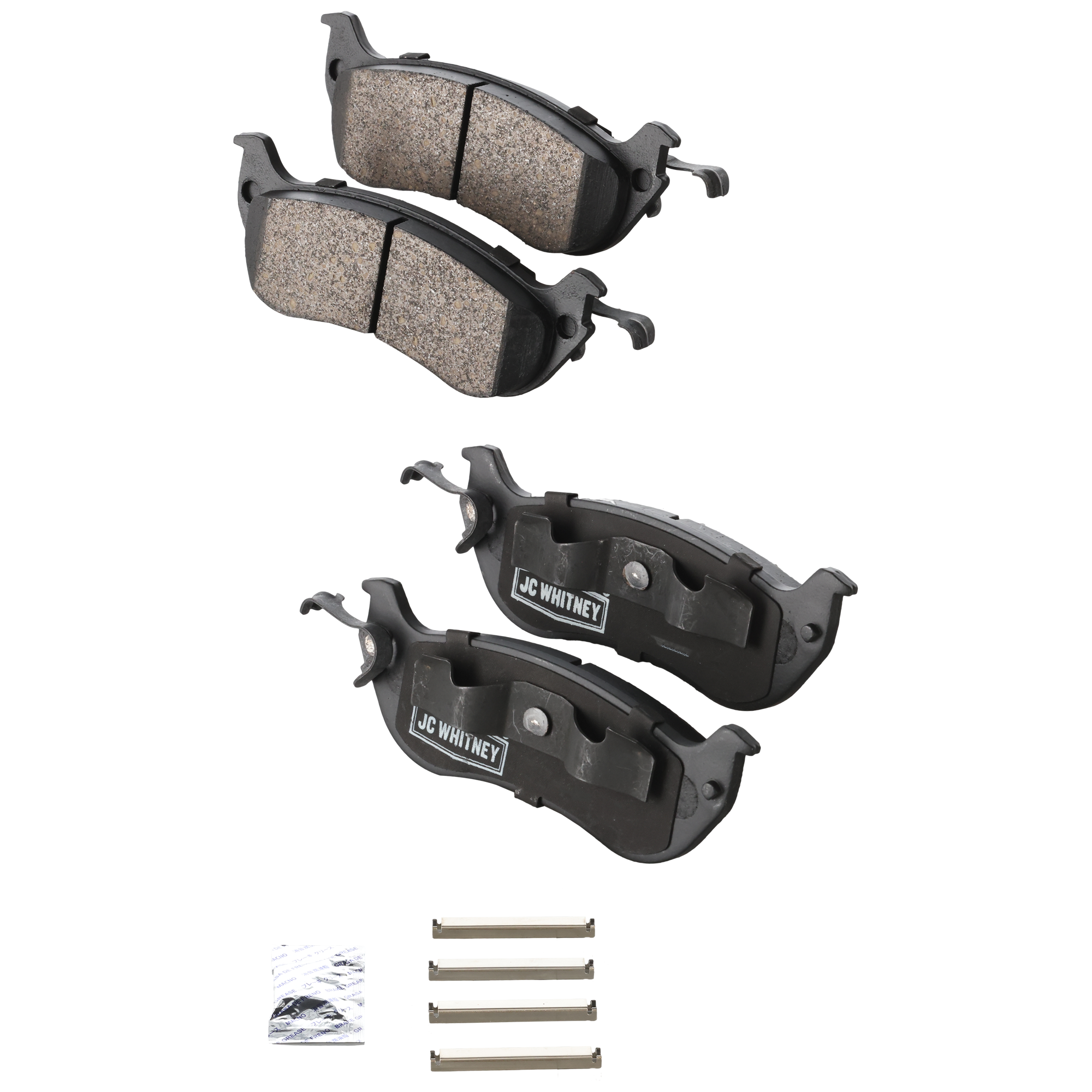 AM CROWN VICTORIA GRAND MARQUIS 96-02 REAR BRAKE PAD SET 2 Wheel Set SKU JSTPSSCP674 OEM 1U2Z2V200KA 1W1Z2200BA F6AZ220