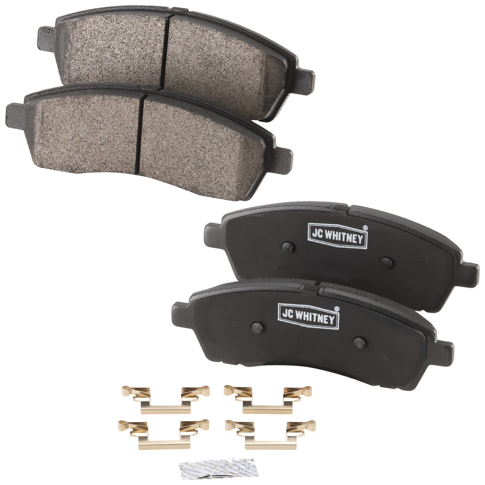 AM F SERIES SUPER DUTY PICKUP 99-04 EXCURSION 00-05 REAR BRAKE PAD SET 2 Wheel Set SKU JSTPSSCP757 OEM 3C3J2200AA F81Z2200AA YC3Z2200