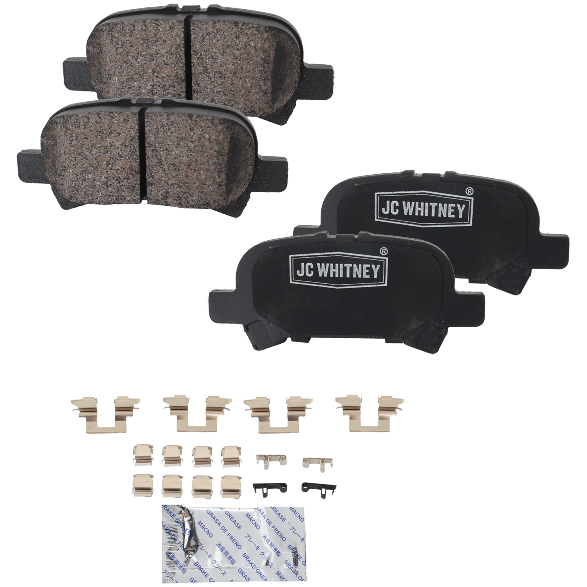 AM CAMRY 00-06 SOLARA 01-08 REAR BRAKE PAD SET 2 Wheel Set USA Built Vehicle SKU JSTPSSCP828 OEM 0446606030-0446633060-04466330