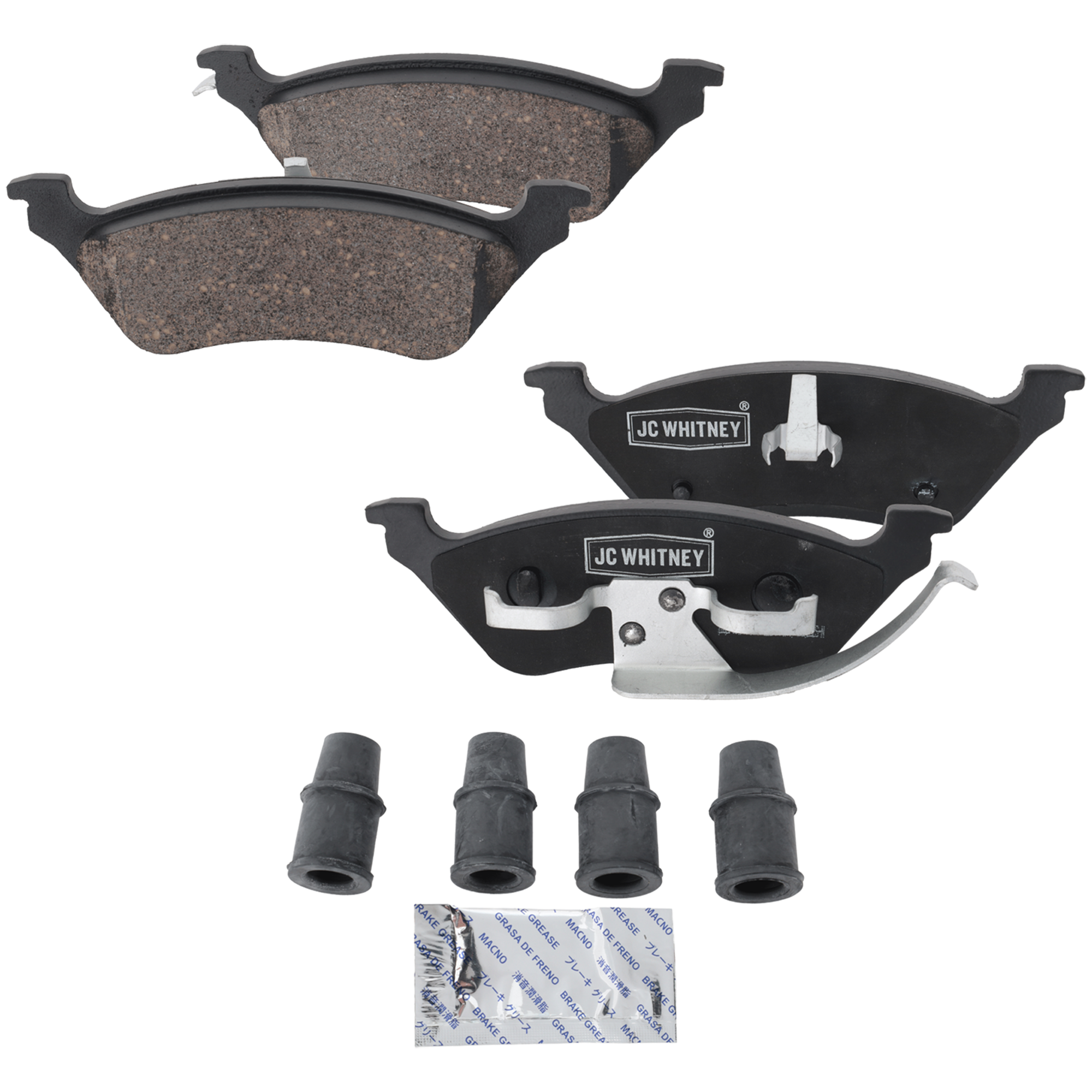 AM TOWN COUNTRY GRAND CARAVAN 01-07 REAR BRAKE PAD SET 2 Wheel Set SKU JSTPSSCP858 OEM 5019805AA 5071948AA