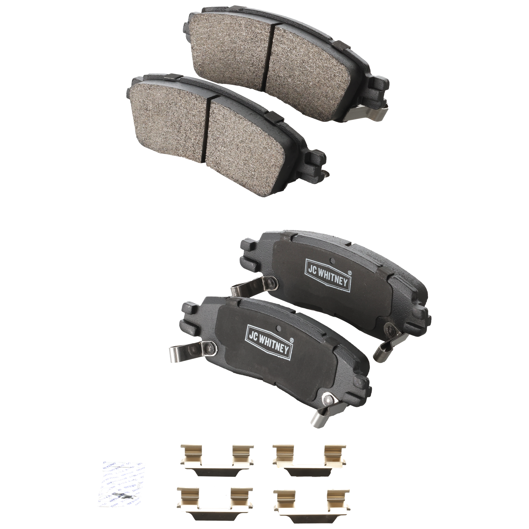 AM TRAILBLAZER ENVOY 02-09 REAR BRAKE PAD SET 2 Wheel Set SKU JSTPSSCP883 OEM 15855898-19122385-19149111-191