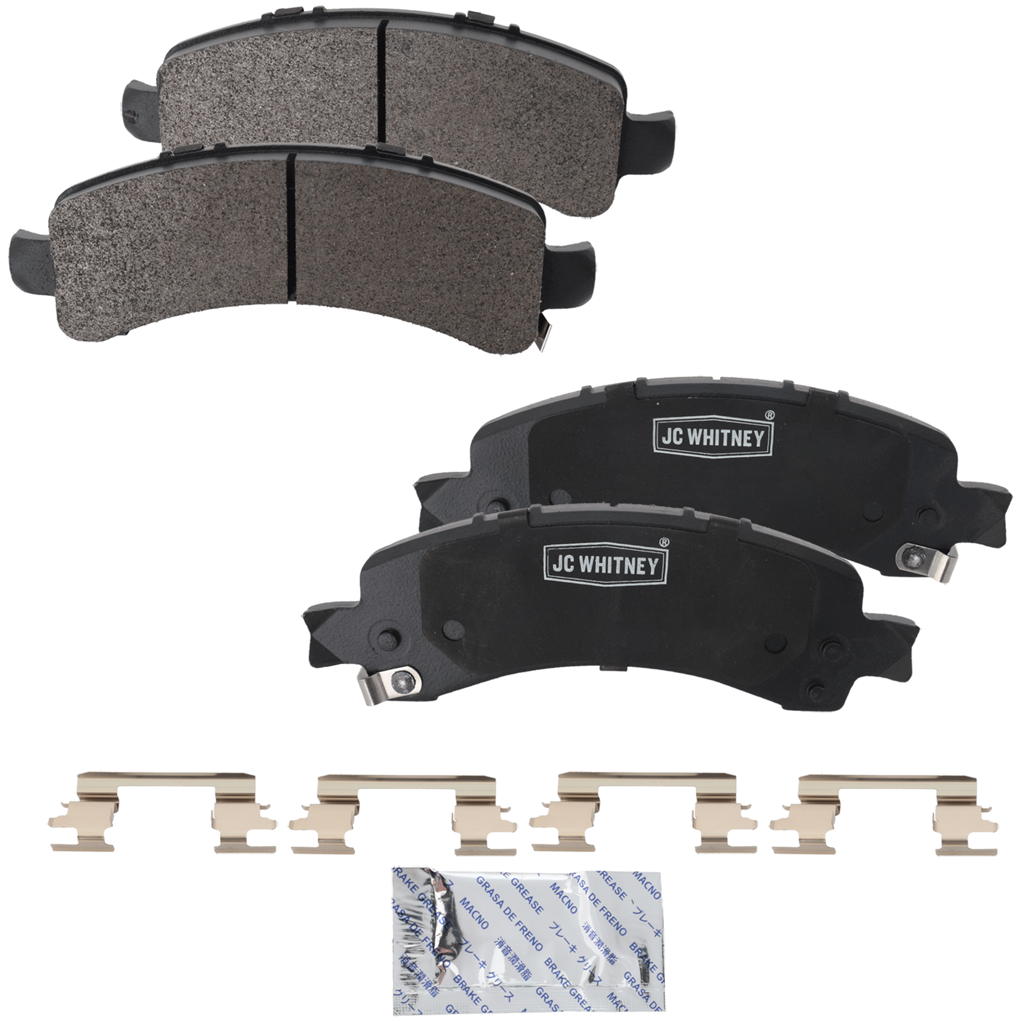AM TAHOE 02-06 EXPRESS 1500-03-14 REAR BRAKE PAD SET 2 Wheel Set SKU JSTPSSCP974A OEM 88964197-88965714-88982614-890