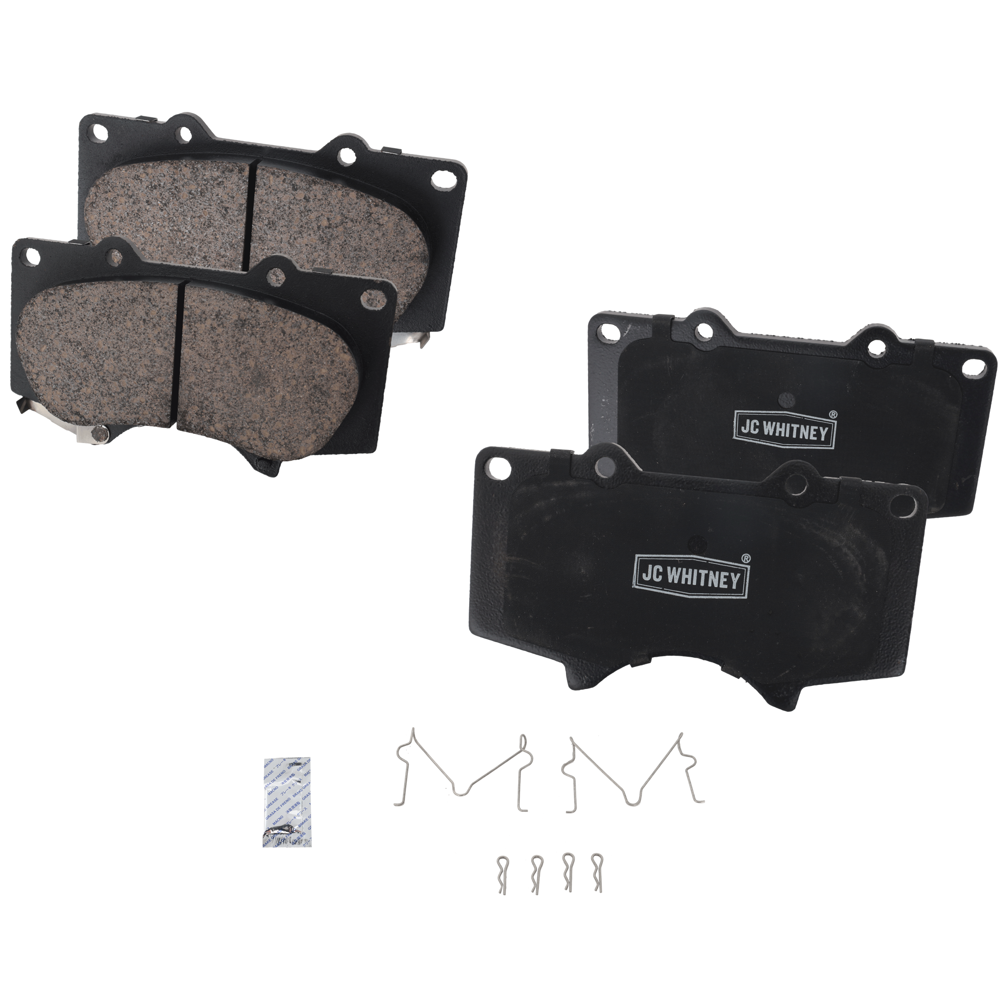 AM TUNDRA 03-06 TACOMA 05-22 FRONT BRAKE PAD SET 2 Wheel Set SKU JSTPSSCP976 OEM 0446504070-0446504090-044650K2
