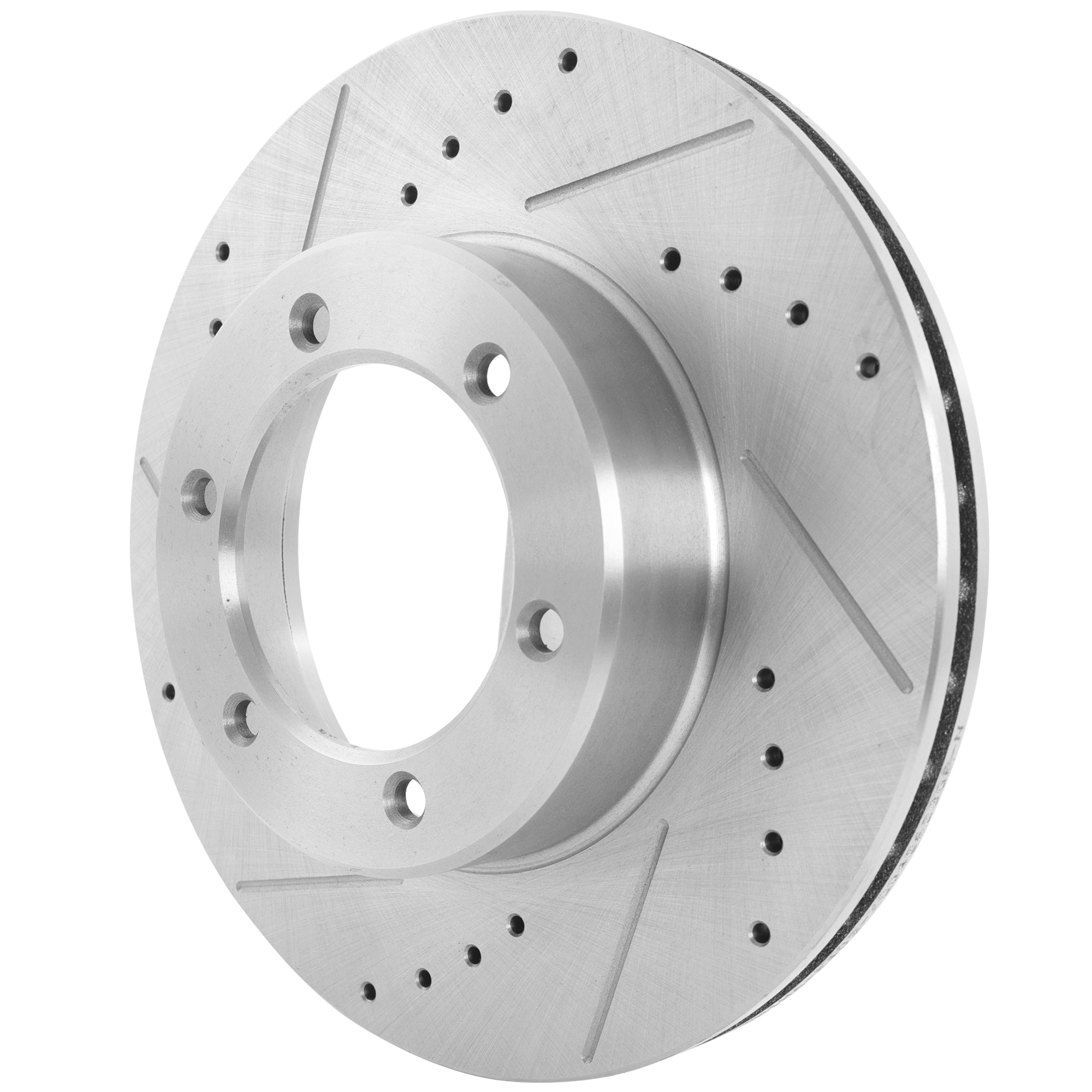 AM 4RUNNER 91-96 T100-93-98 FRONT BRAKE DISC RH=LH Cross drilled and Slotted SKU JSTPT27110004DRS OEM 1097-25389-31055-63550-86343-9
