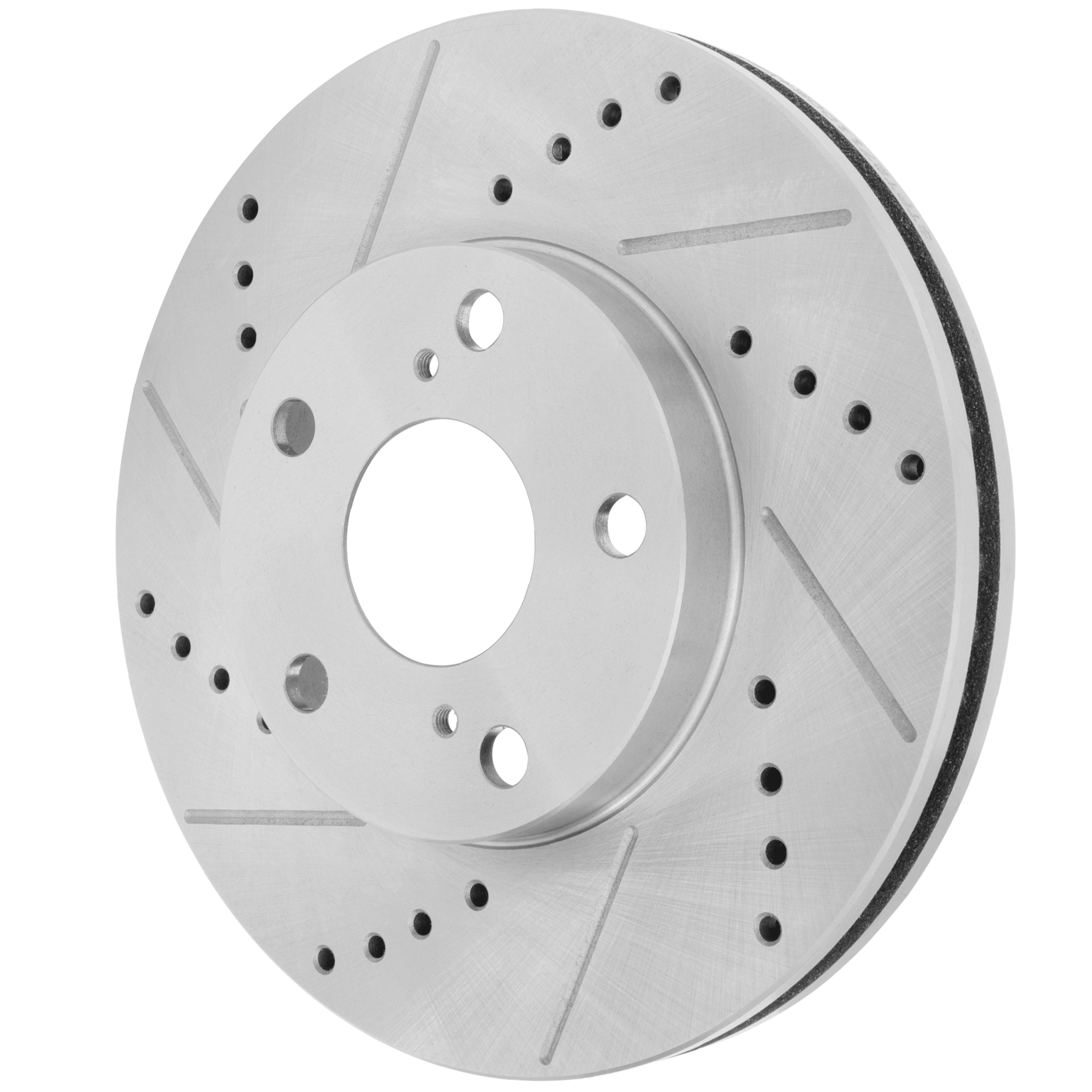 AM CAMRY 92-06 ES300-92-01 FRONT BRAKE DISC RH=LH Cross drilled and Slotted Vented 5 Lugs SKU JSTPT27110024DRS OEM 368-19784-19949-25358-3105