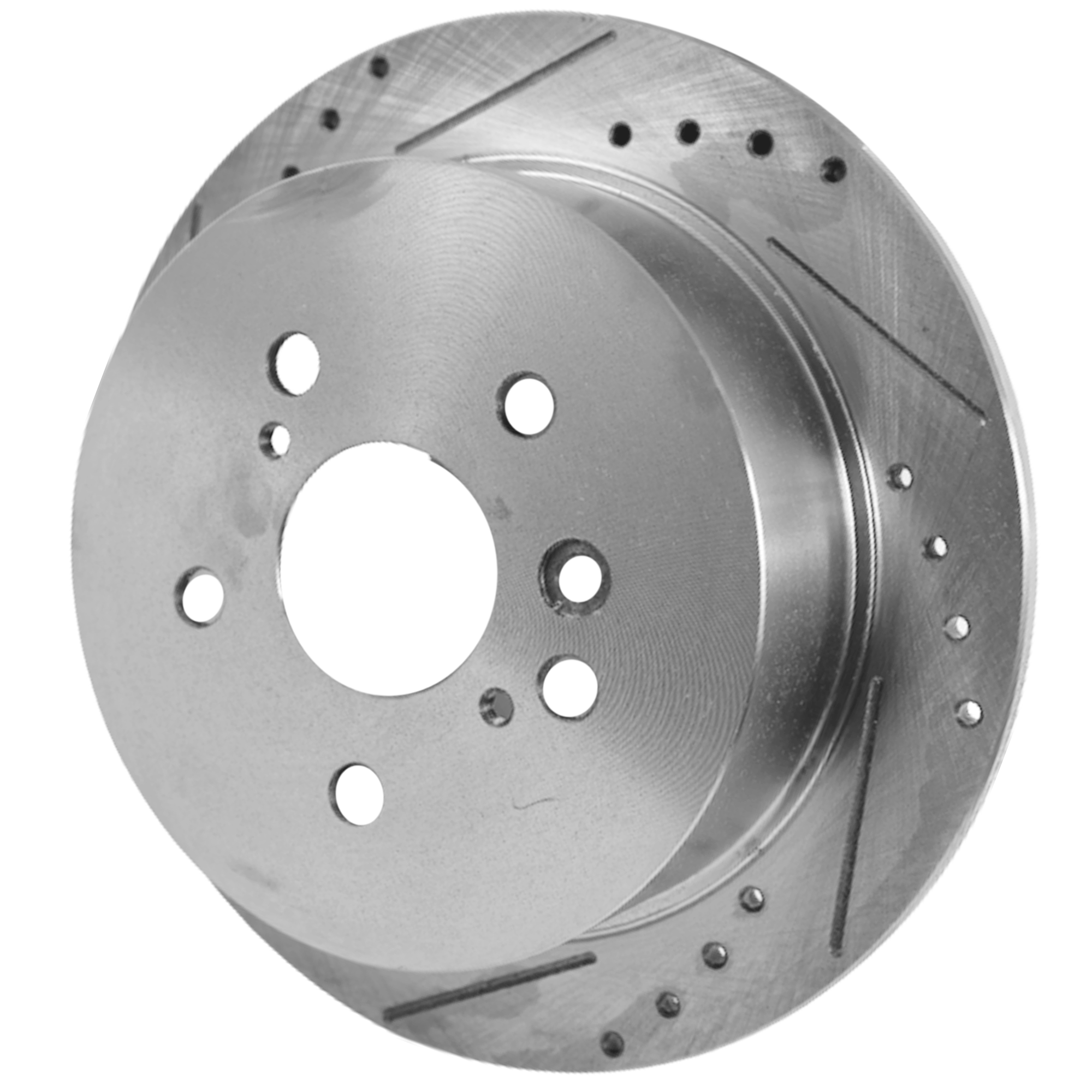 AM HIGHLANDER 04-07 RX330-04-06 RX350-07-09 RX400H 06-08 REAR BRAKE DISC RH=LH Cross drilled and Slotted SKU JSTPT27110025DRS OEM 31356-145549-0832975-48880211