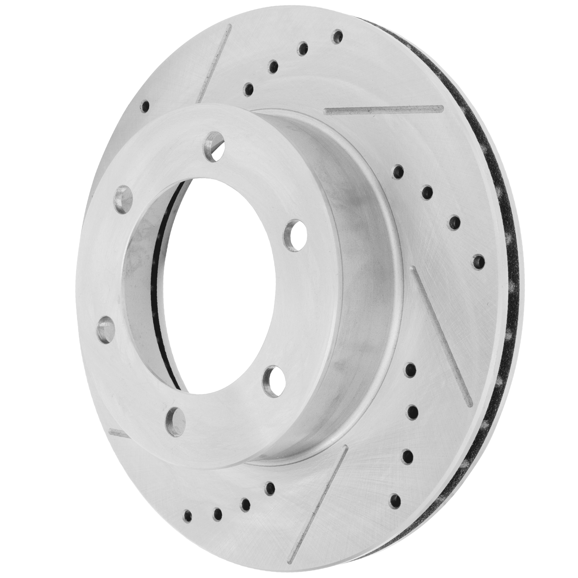 AM TACOMA 95-04 FRONT BRAKE DISC RH=LH Cross drilled and Slotted SKU JSTPT27110053DRS OEM 19788-25513-31165-63590-86575