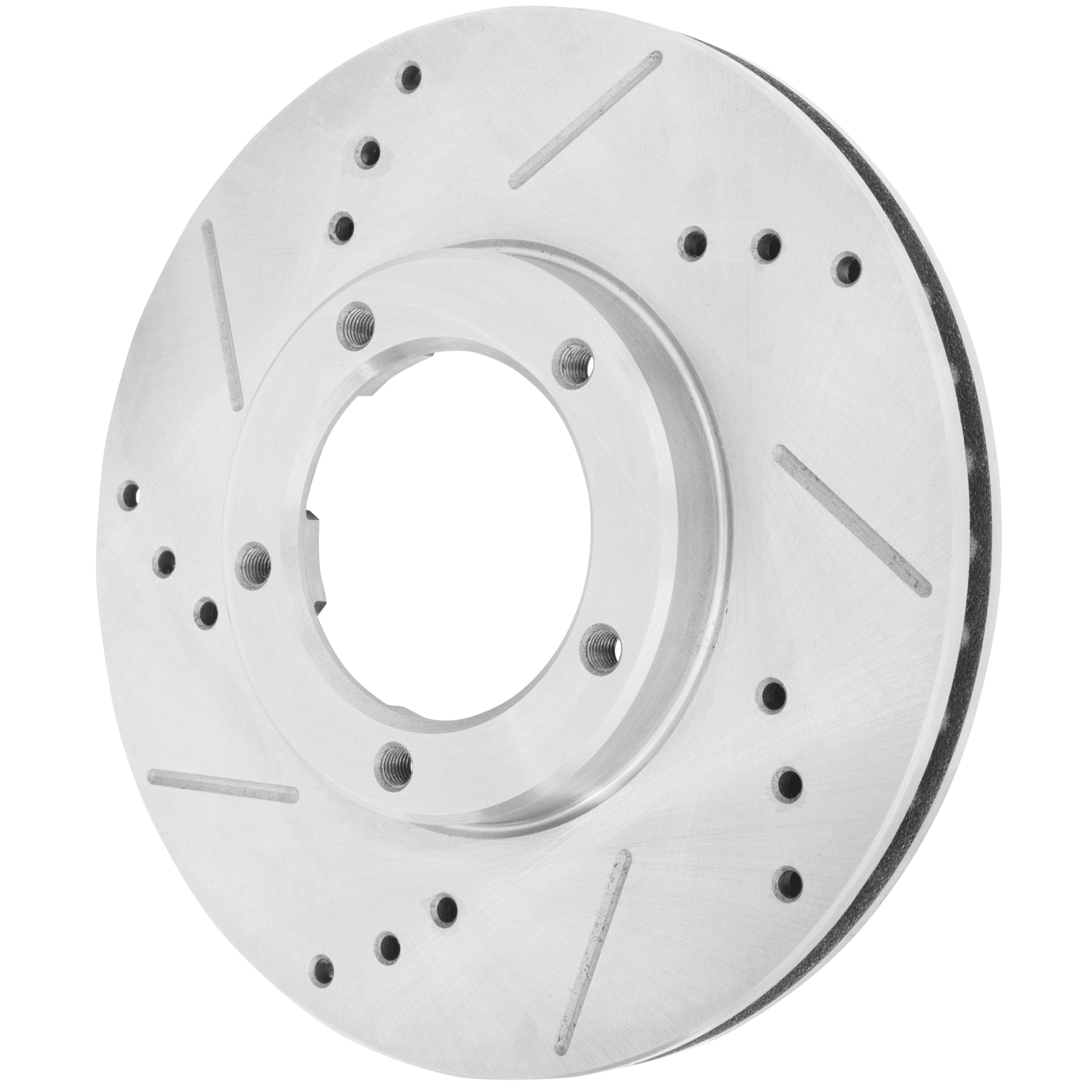 AM TACOMA 95-04 FRONT BRAKE DISC RH=LH RWD Cross drilled and Slotted SKU JSTPT27110054DRS OEM 1305-19869-25489-31146-63585-8