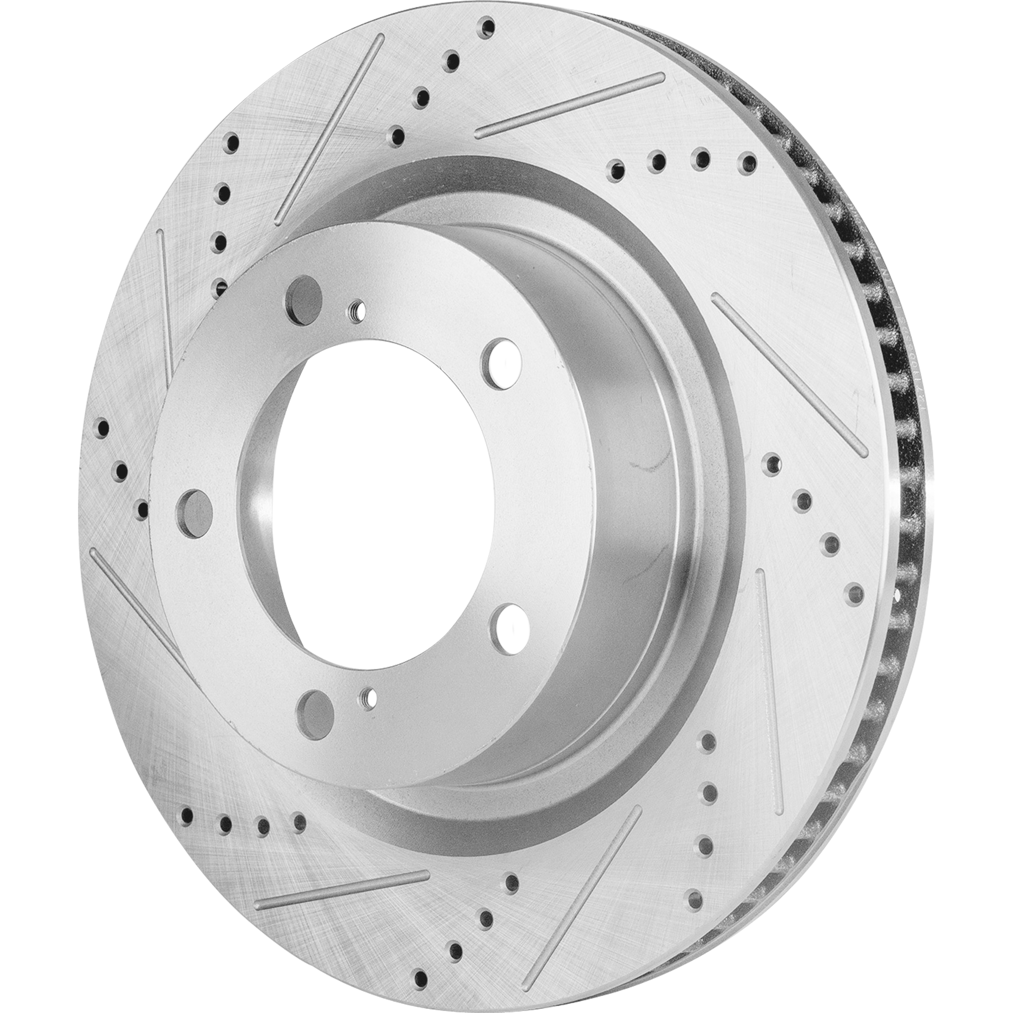 AM TUNDRA 07-21 SEQUOIA 08-22 FRONT BRAKE DISC RH=LH Cross drilled and Slotted SKU JSTPT27110066DRS OEM 90076136-980583FZN HC31482X