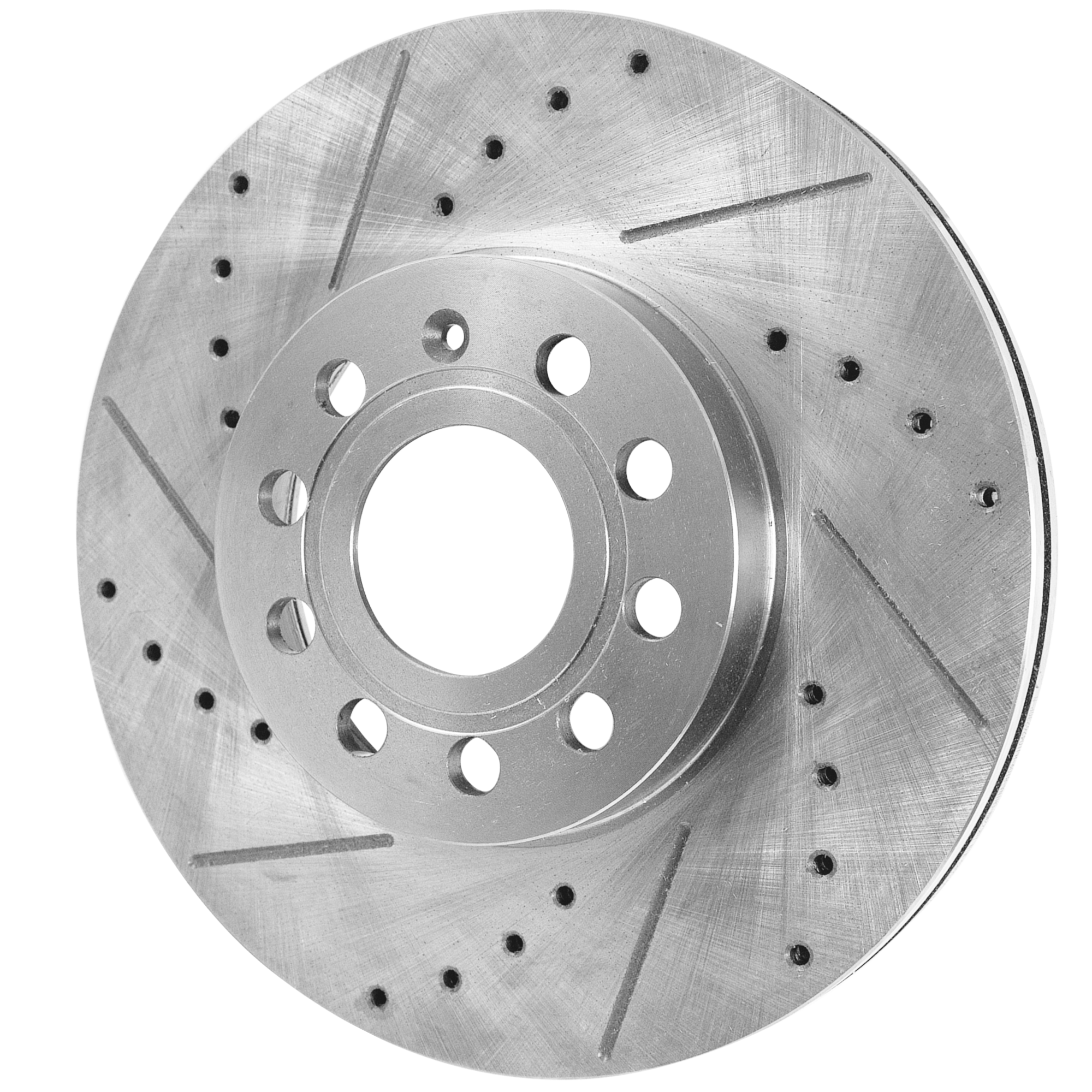 AM JETTA 05-21 GOLF 10-21 FRONT BRAKE DISC RH=LH Cross drilled and Slotted SKU JSTPV27110015DRS OEM 34303-45111-900412-60074028-45