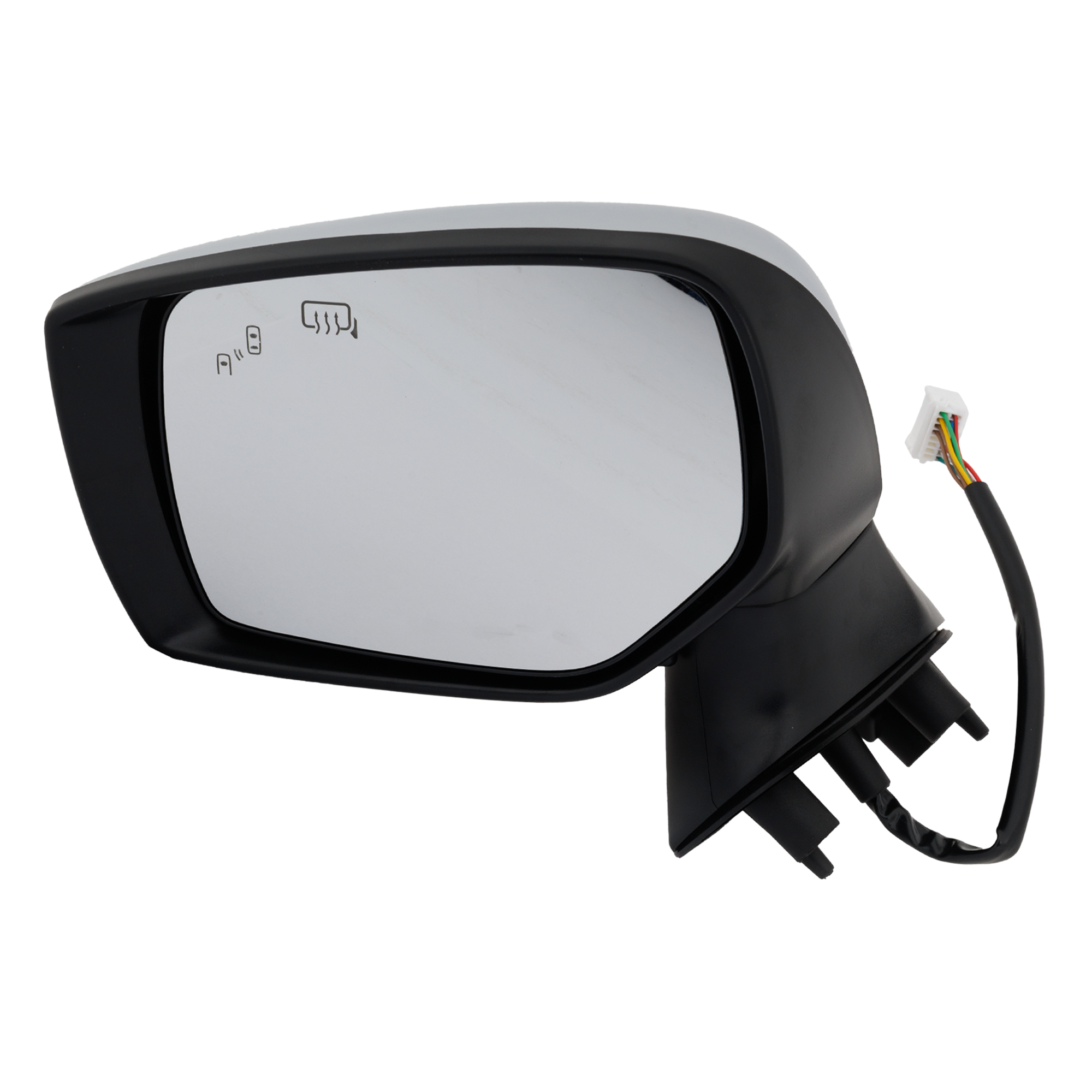 AM LEGACY OUTBACK 15-17 MIRROR LH Power Manual Folding Heated Chrome w BSD Side Object Sensor and Signal Light No Memory SKU JSU02CL S Partslink SU1320174 OEM 91036AL20B PFM