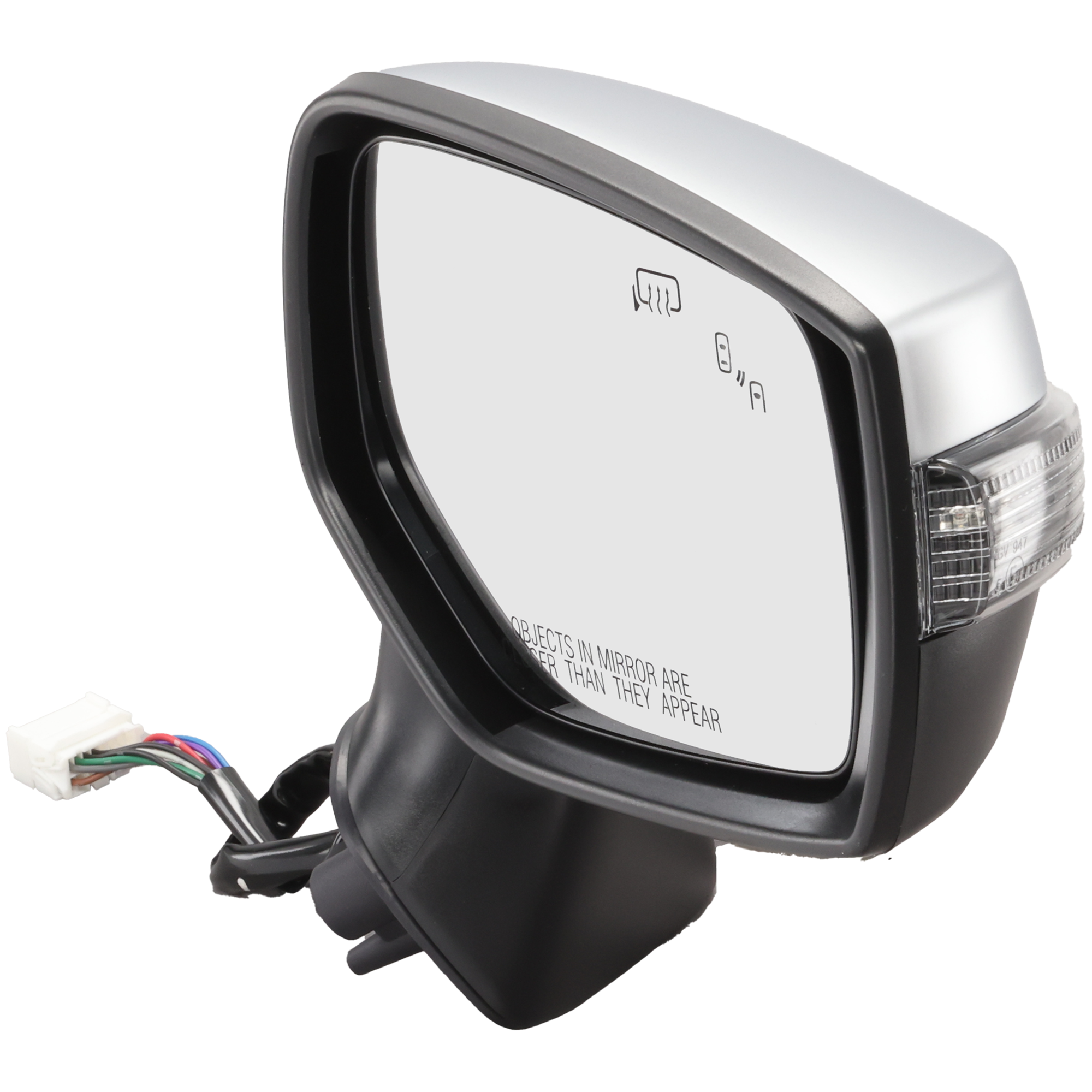AM LEGACY OUTBACK 15-17 MIRROR RH Power Manual Folding Heated Chrome w BSD Side Object Sensor and Signal Light No Memory To 3-17 SKU JSU02CR S Partslink SU1321174 OEM 91036AL21A PFM