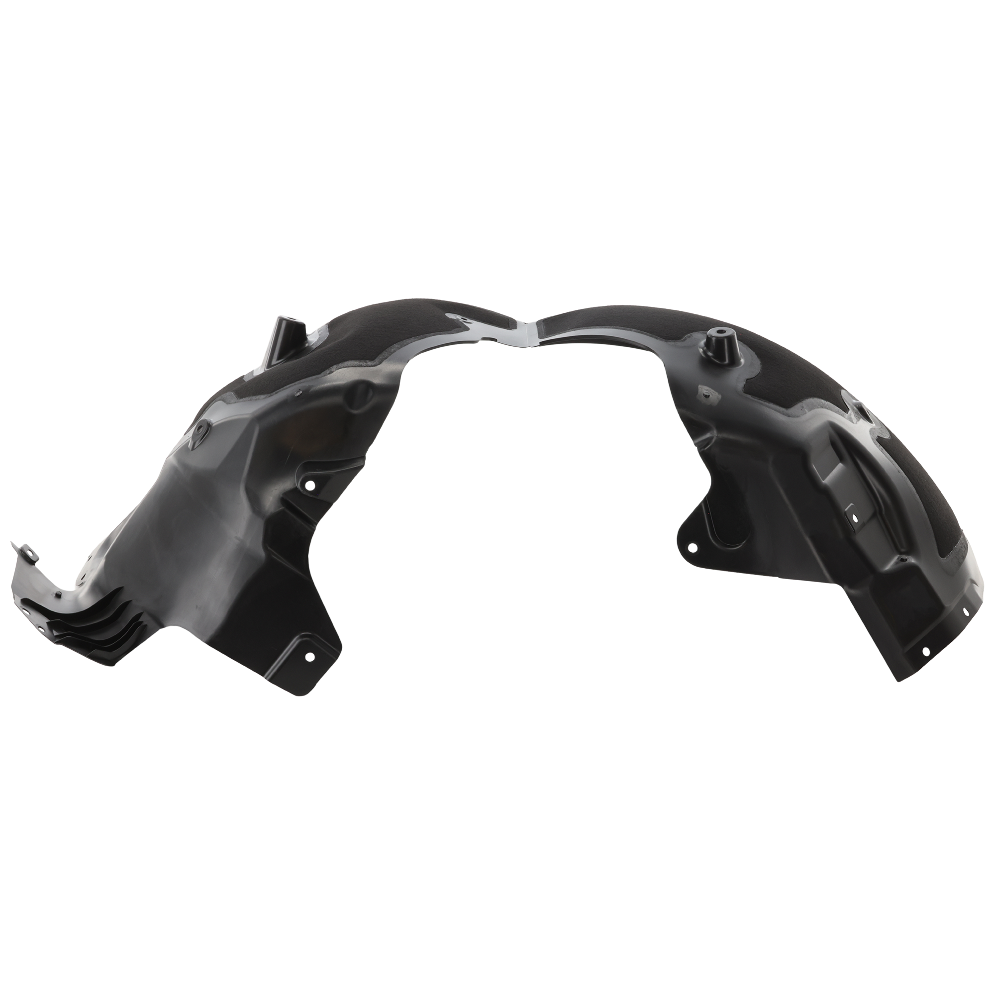 AM MODEL 3-18-23 FRONT FENDER LINER LH Heat Form w o Insulation Foam From 3-22-18 CAPA SKU JT22210002Q Partslink TA1248100C OEM 108158100E 108158100D