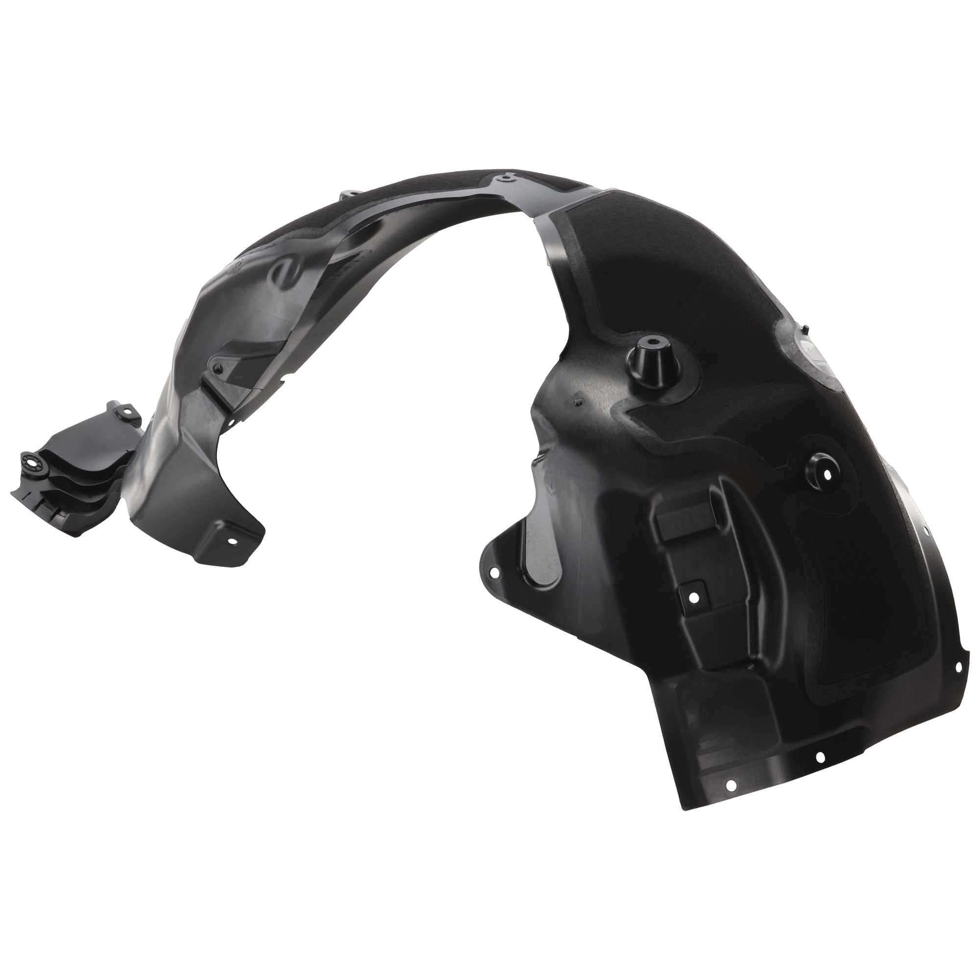 AM MODEL 3-18-23 FRONT FENDER LINER LH Heat Form w o Insulation Foam From 3-22-18 SKU JT22210002 Partslink TA1248100 OEM 108158100E 108158100D