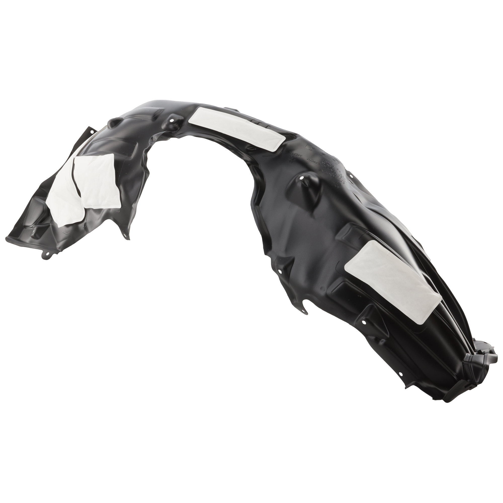 AM CAMRY 25-25 FRONT FENDER LINER LH Assembly Vacuum Form w Insulation Foam SKU JT22210016 Partslink TO1248262 OEM 53806AQ010