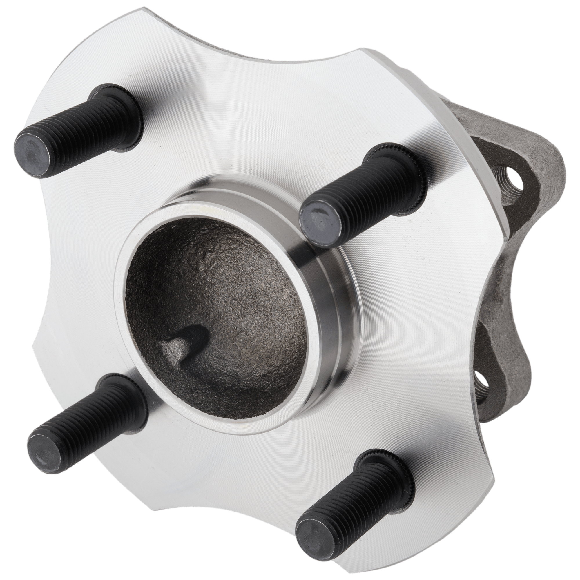 AM ECHO 00-05 REAR HUB ASSEMBLY RH=LH 4 Studs 4 x 100 mm PCD Bolt Pattern 4 Bolt Offset Trapezoidal Flange SKU JT285907 OEM 4241052021