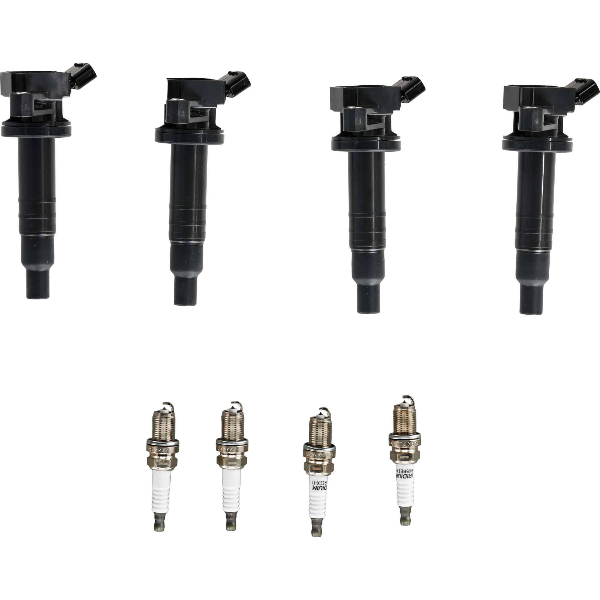 AM COROLLA 99-08 IGNITION COIL AND SPARK PLUG KIT SKU JT30800001 OEM UF247-9091902239-7090 BKR5EGP