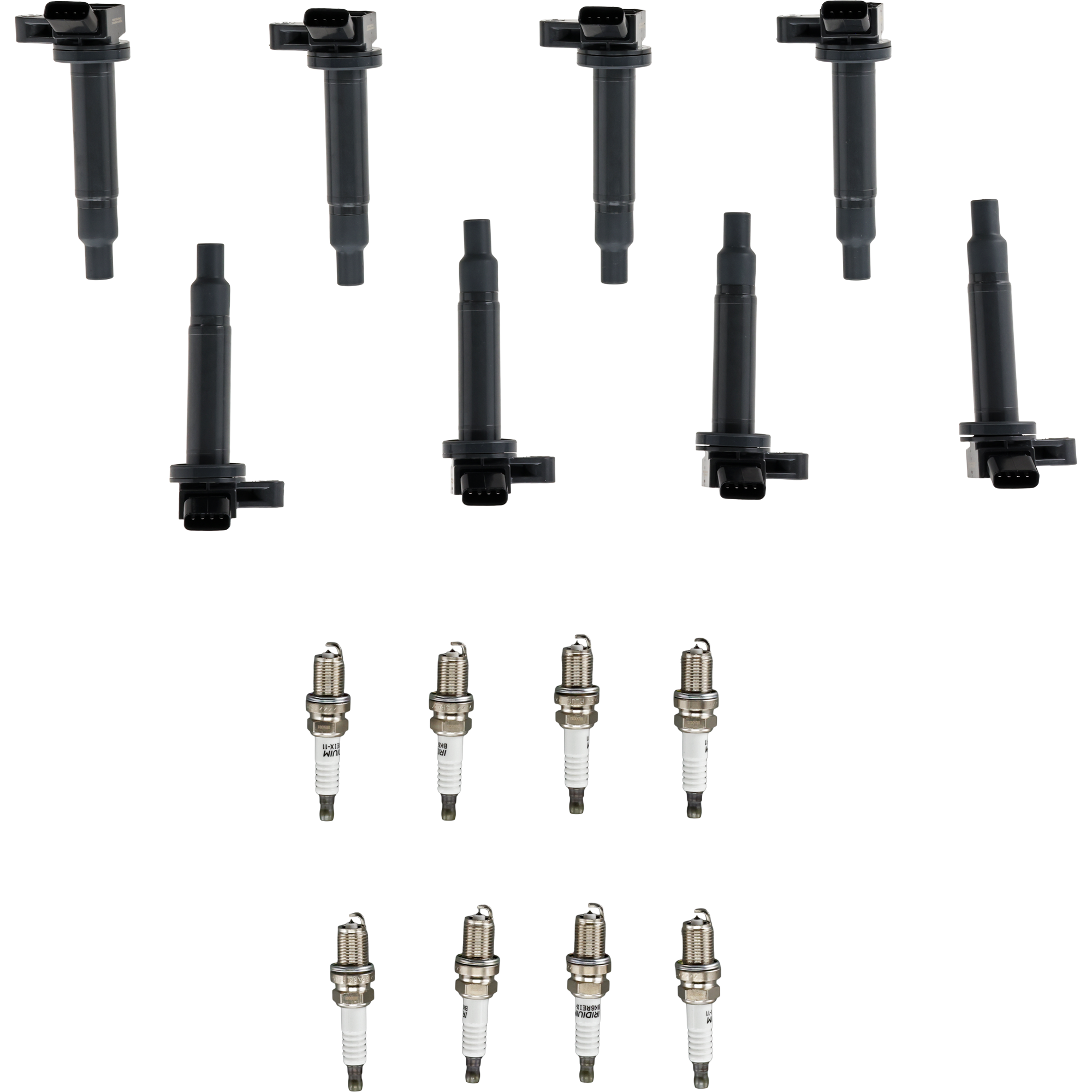 AM 4RUNNER 03-09 IGNITION COIL AND SPARK PLUG KIT SKU JT30800003 OEM UF230 UF493 UF418-9008019027-9
