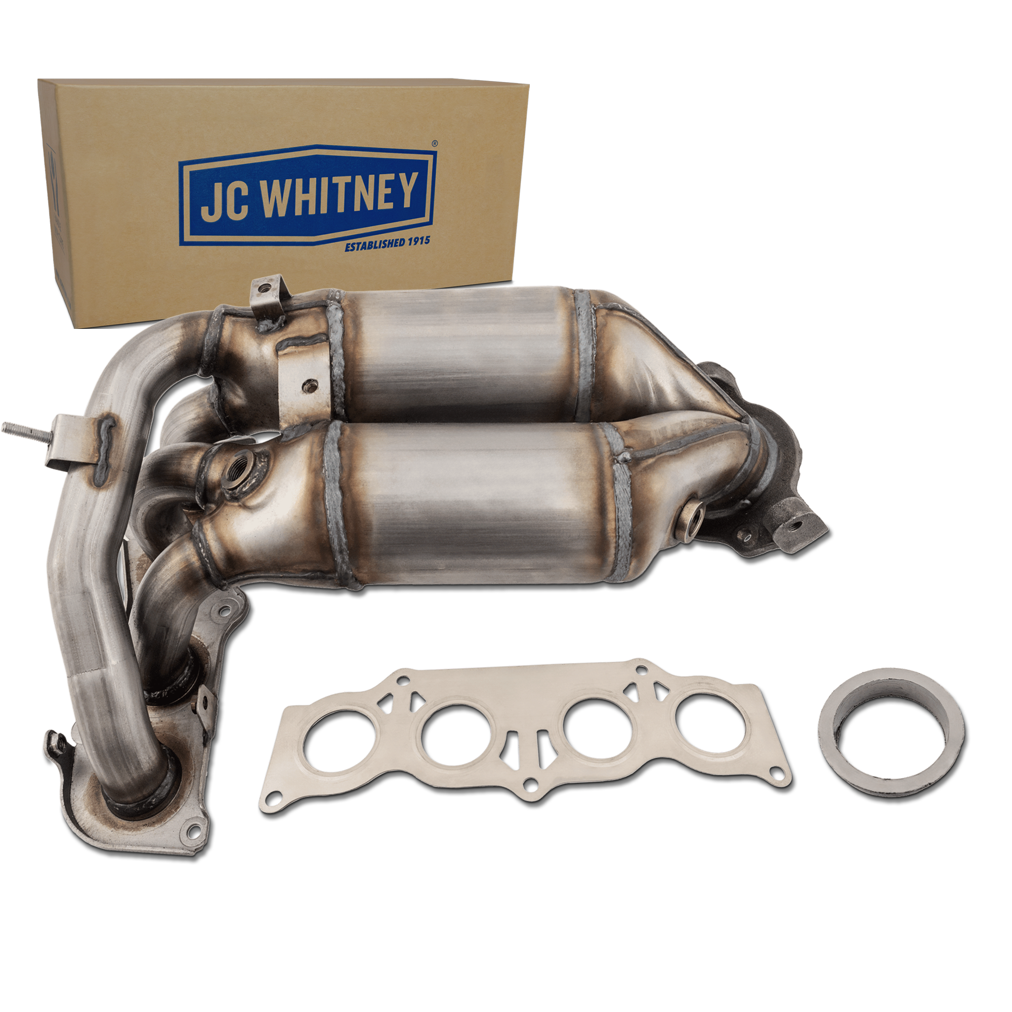 AM HIGHLANDER 01-03 CATALYTIC CONVERTER Front LH Radiator Side with Exhaust Manifold SKU JT960318