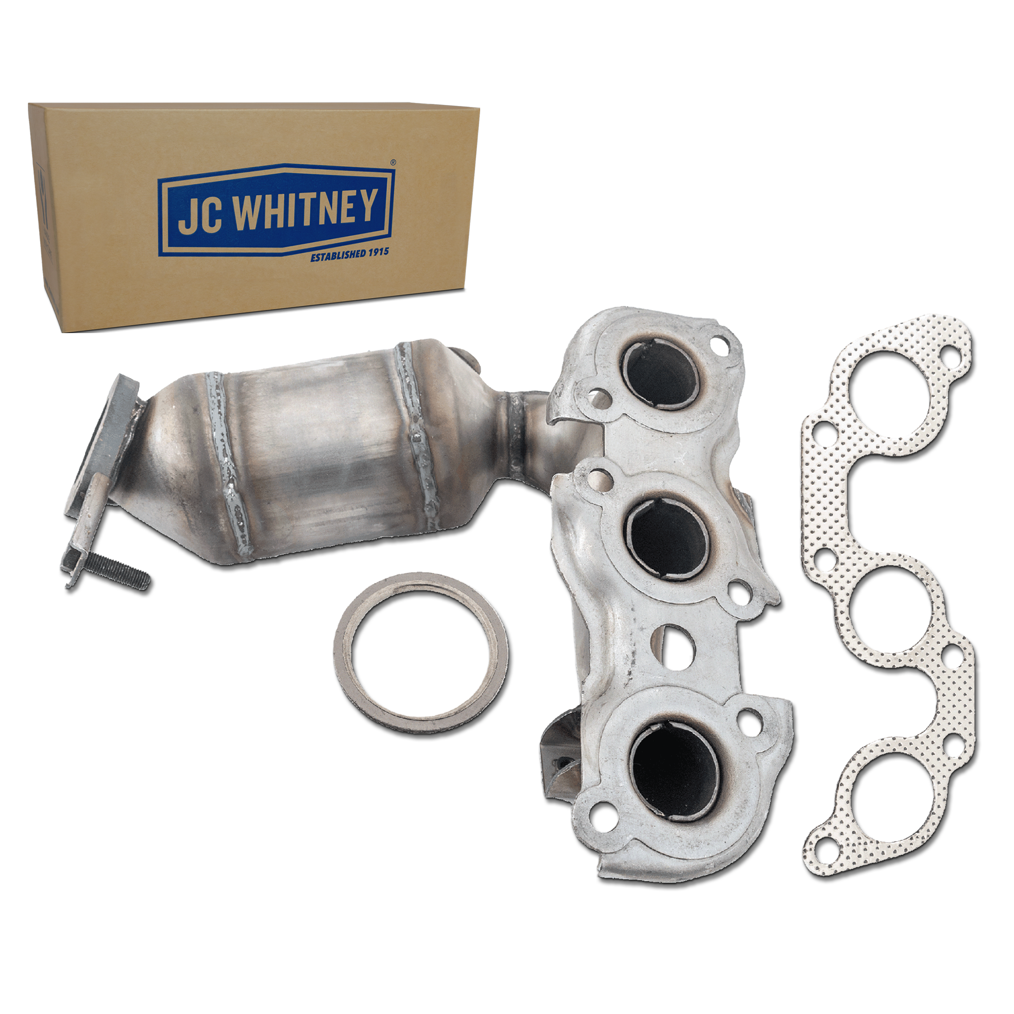 AM CAMRY 02-06 SOLARA 04-08 CATALYTIC CONVERTER Front LH Radiator Side with Exhaust Manifold SKU JT960330