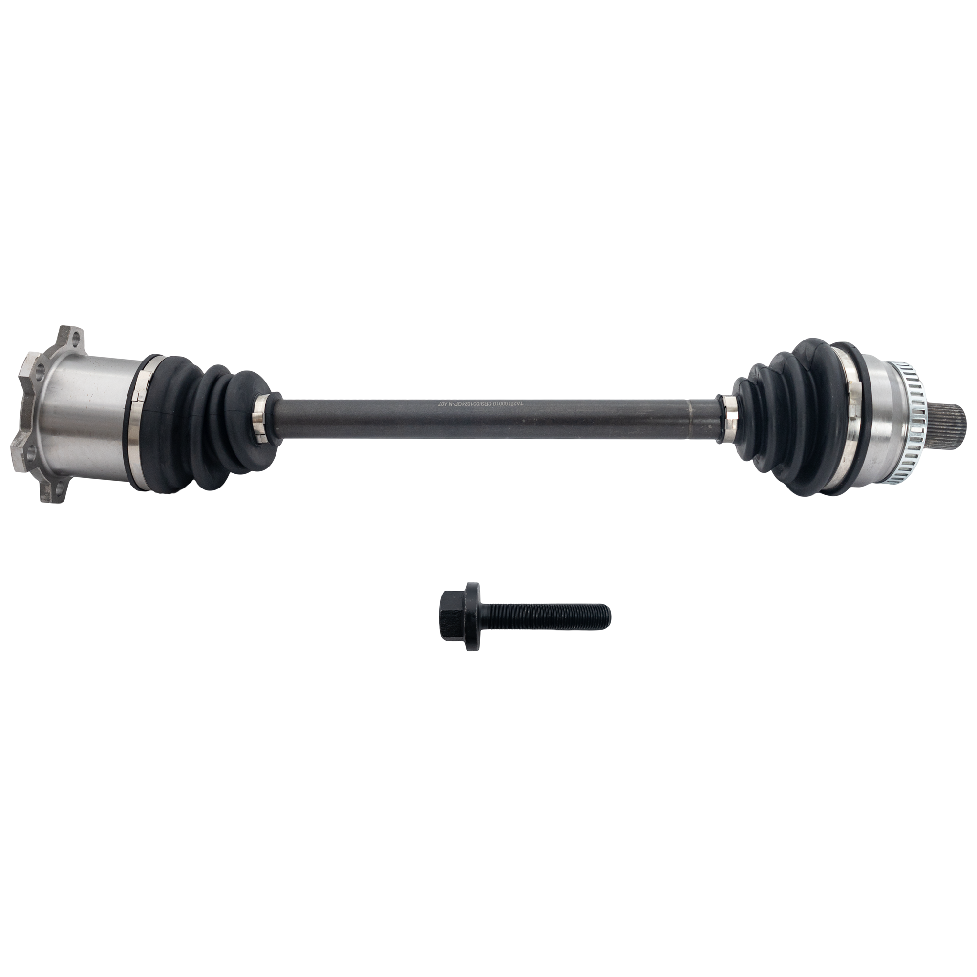 AM A4 QUATTRO 02-05 FRONT CV AXLE ASSEMBLY LH Man Trans w o Trans Code FTZ SKU JTA28160010