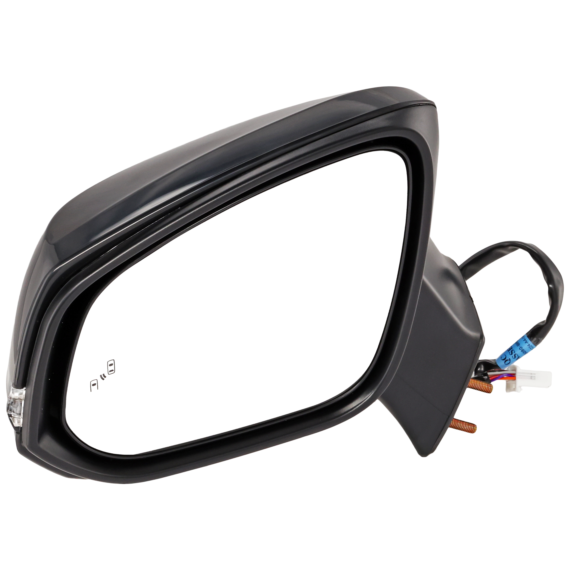 AM RAV4-19-21 MIRROR LH Power Manual Folding Heated Paintable w BSD Puddle Light Side Object Sensor and Signal Light No Memory and Side View Camera Japan North America Built Vehicle SKU JTY195EL S Partslink TO1320385 TO1320389 OEM 879400R280C0-8794042E21