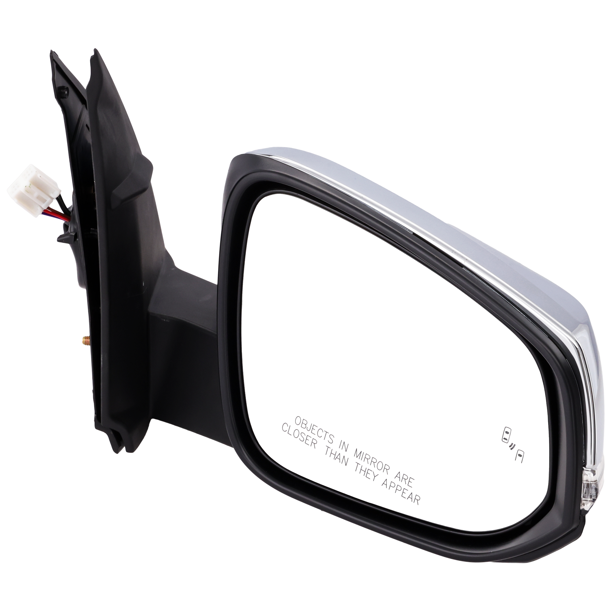 AM TACOMA 16-23 MIRROR RH Power Power Folding Heated Chrome w BSD and Signal Light w o Camera Hole SKU JTY208CR S Partslink TO1321360 OEM 8791004240 PFM