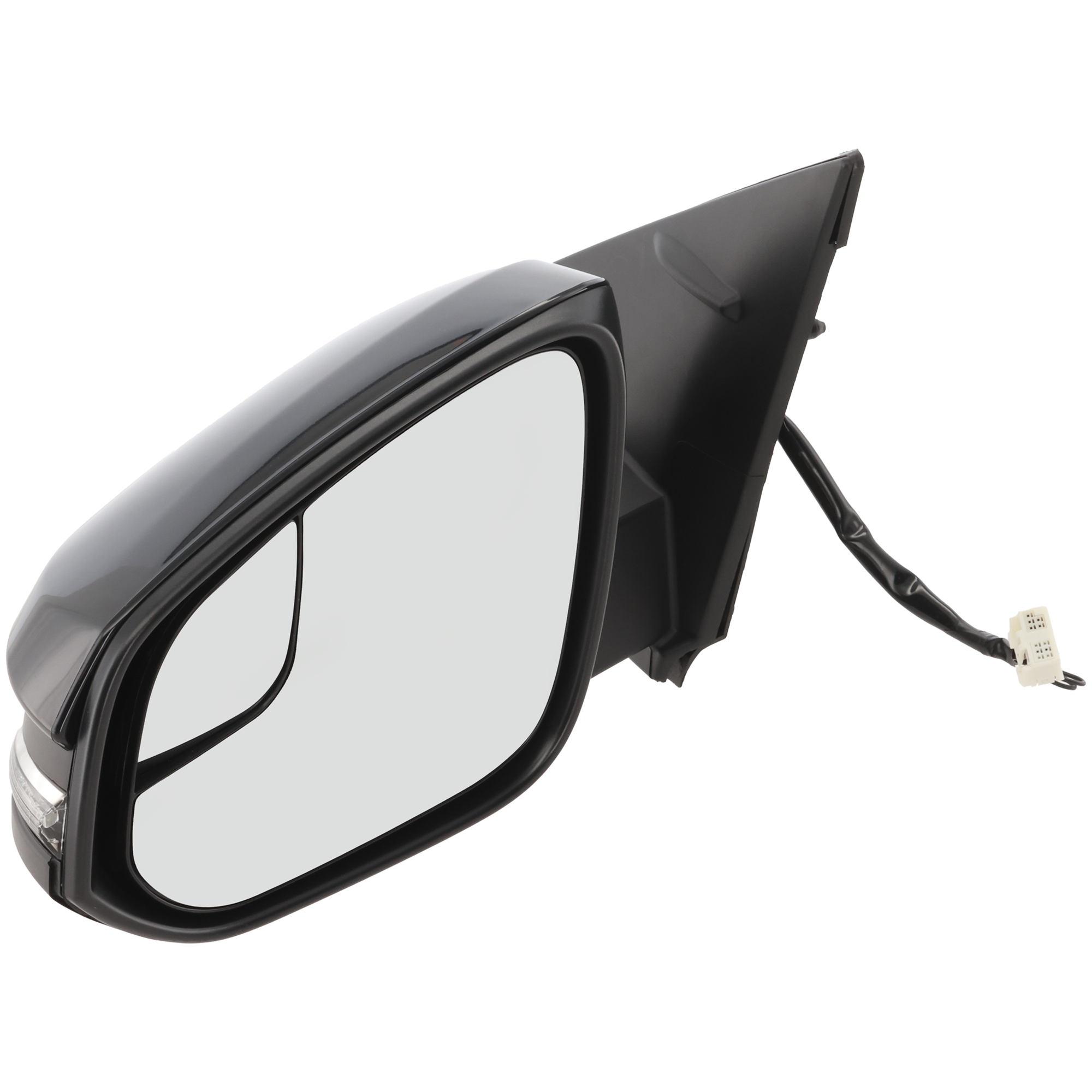 AM RAV4-16-18 MIRROR LH Power Manual Folding Heated Paintable w BSG and Signal Light Exc. Hybrid Model North America Built Vehicle SKU JTY214EL S Partslink TO1320346 OEM 879400R220C0