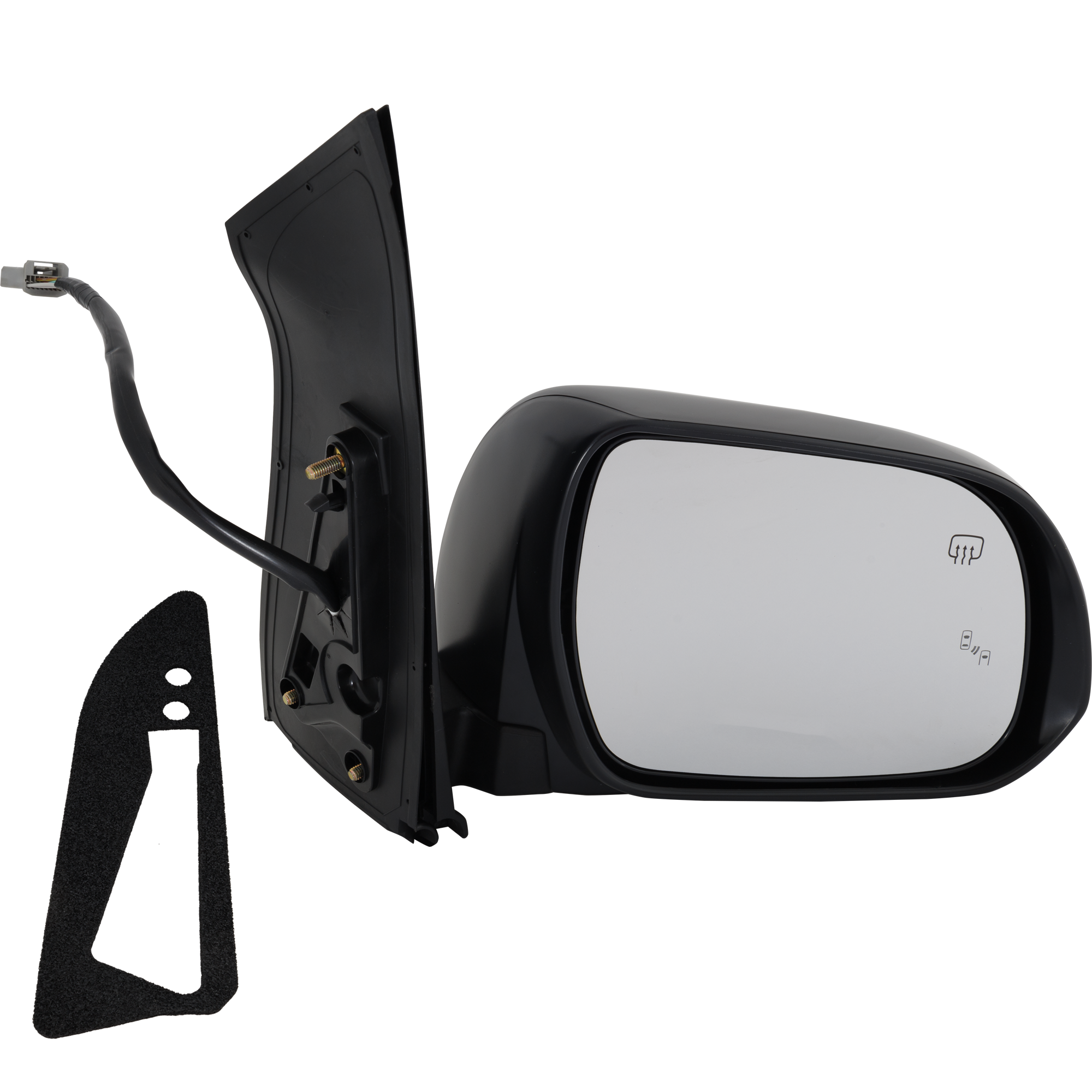AM SIENNA 15-17 MIRROR RH Power Manual Folding Heated Paintable w BSD Memory Side Object Sensor and Signal Light No Auto dimming SKU JTY222ER S Partslink TO1321359 OEM 8791008122C1 PFM