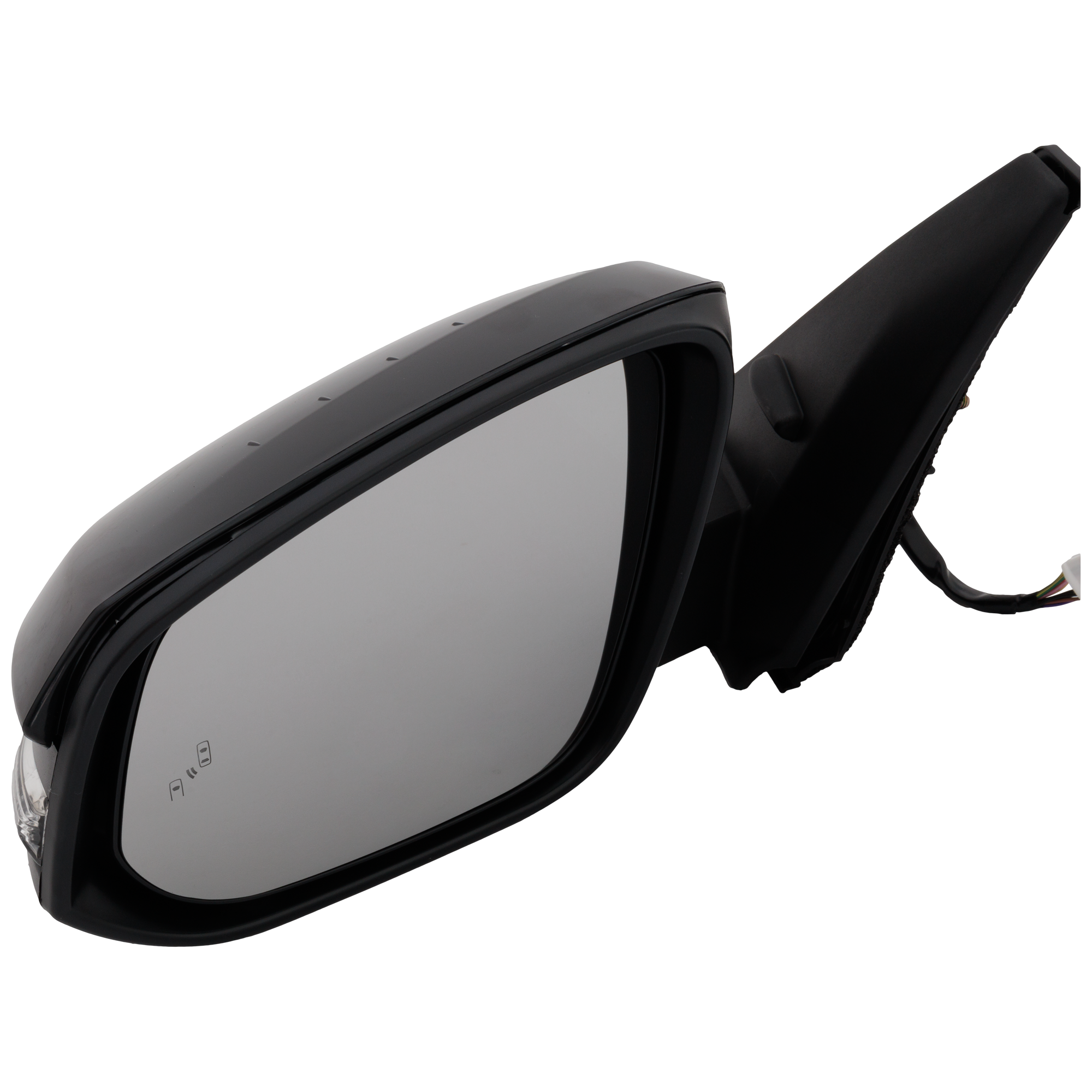 AM 4RUNNER 22-24 MIRROR LH Power Manual Folding Heated Paintable w Blind Spot Detection Puddle Light Signal No Auto dimming Memory Side View Camera Hole SKU JTY271EL Partslink TO1320448 OEM 8794035B80 PFM