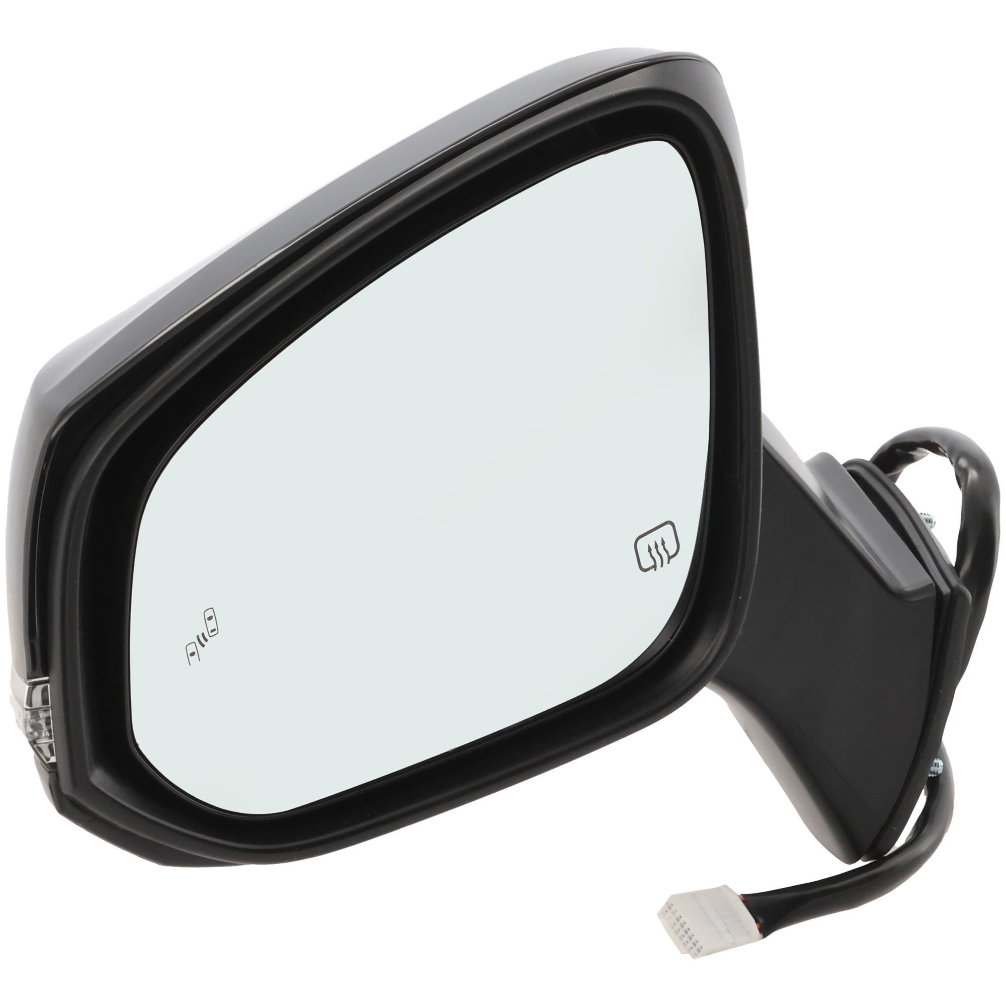 AM HIGHLANDER 23-23 MIRROR LH Power Power Folding Heated Paintable w Blind Spot Detection in Glass Memory Puddle Light In housing Signal Light No Auto dimming SKU JTY280EL Partslink TO1320440 OEM 879400E740 PFM
