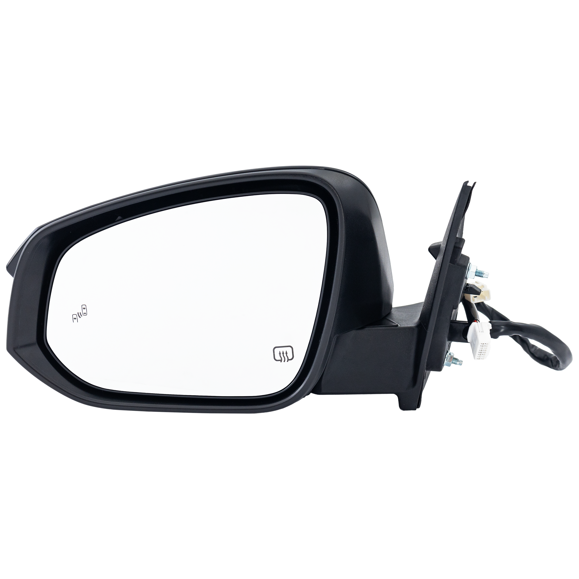 AM HIGHLANDER 17-19 MIRROR LH Power Manual Folding Heated Paintable w BSD Memory Signal Light Puddle Light No Auto dimming w Around View Monitor SKU JTY295EL Partslink TO1320379 OEM 879400E282 PFM