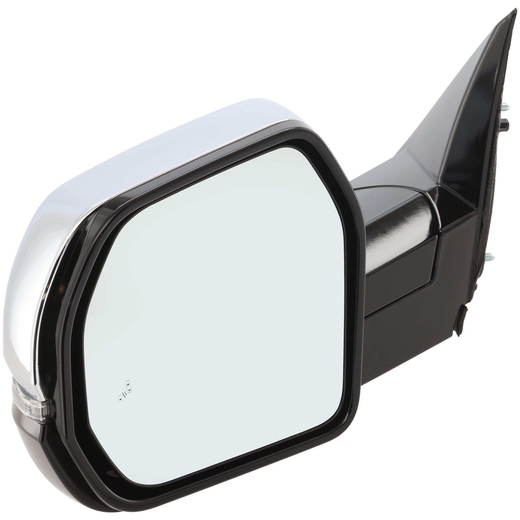 AM TUNDRA 22-24 MIRROR LH Power Power Folding Heated Chrome w Blind Spot Detection in Glass Memory In housing Signal Light No Auto dimming Puddle Light Side View Camera SKU JTY60CL Partslink TO1320438 OEM 879400C681 PFM 879450C110