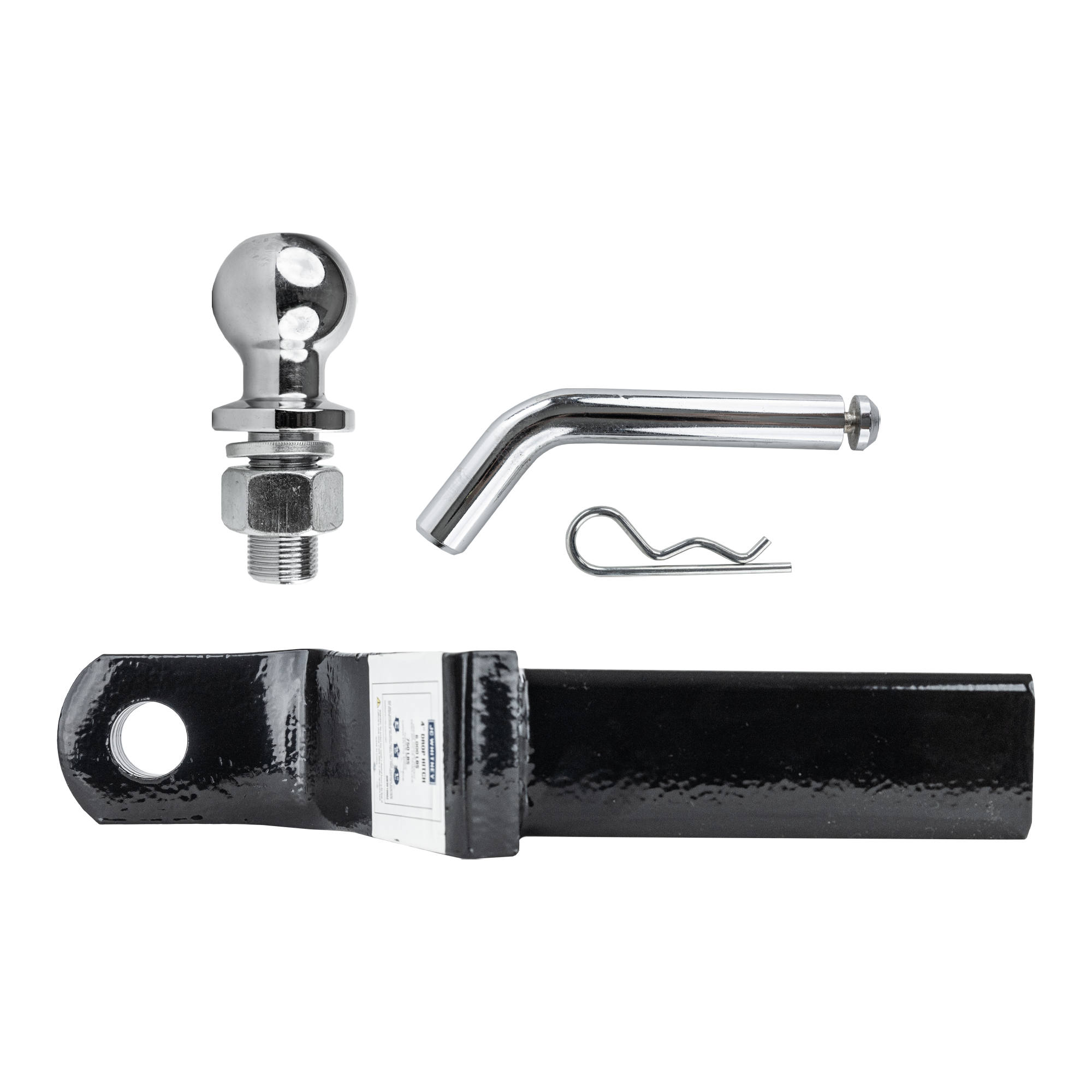 AM UNIVERSAL HITCH BALL MOUNT 2 Inches Trailer Ball w 4 Inches Drop SKU JU83010002