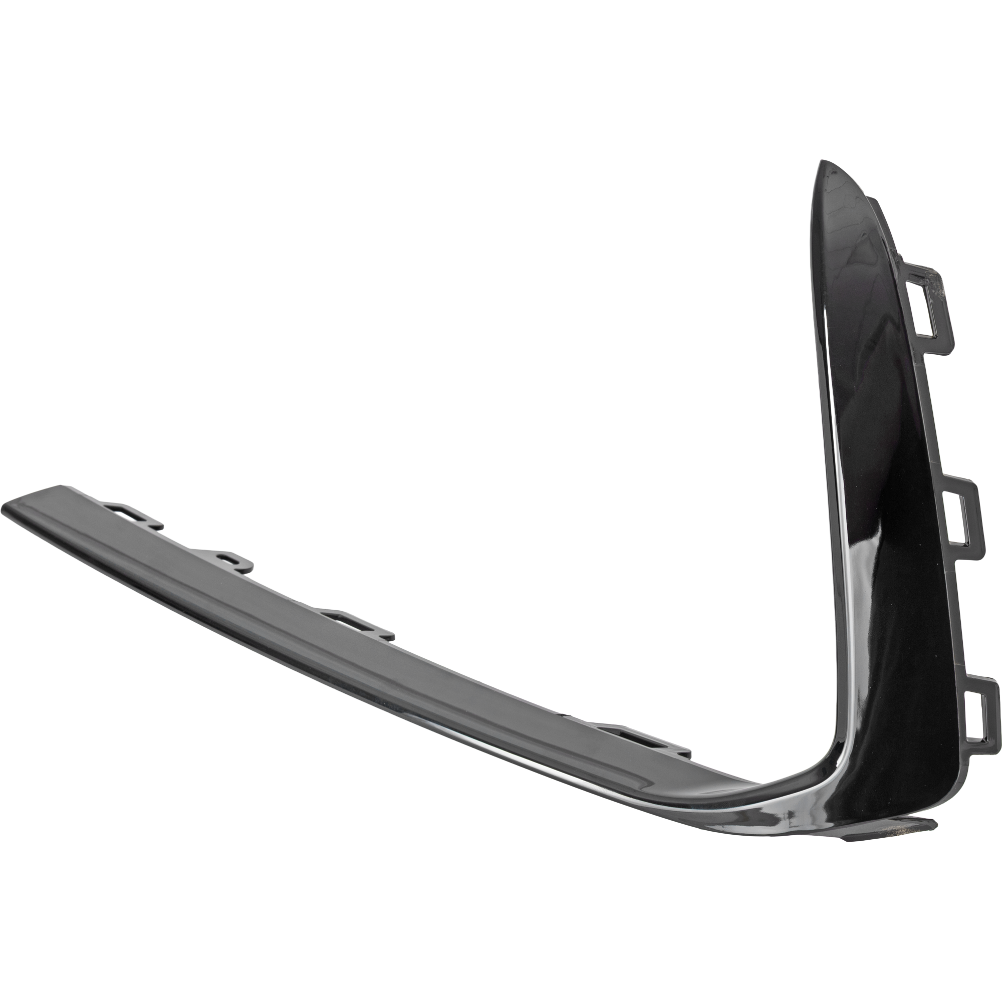 AM JETTA 25-25 FRONT BUMPER MOLDING LH Black Sport Model SKU JV01590004 Partslink VW1046128 OEM 17A853763A041