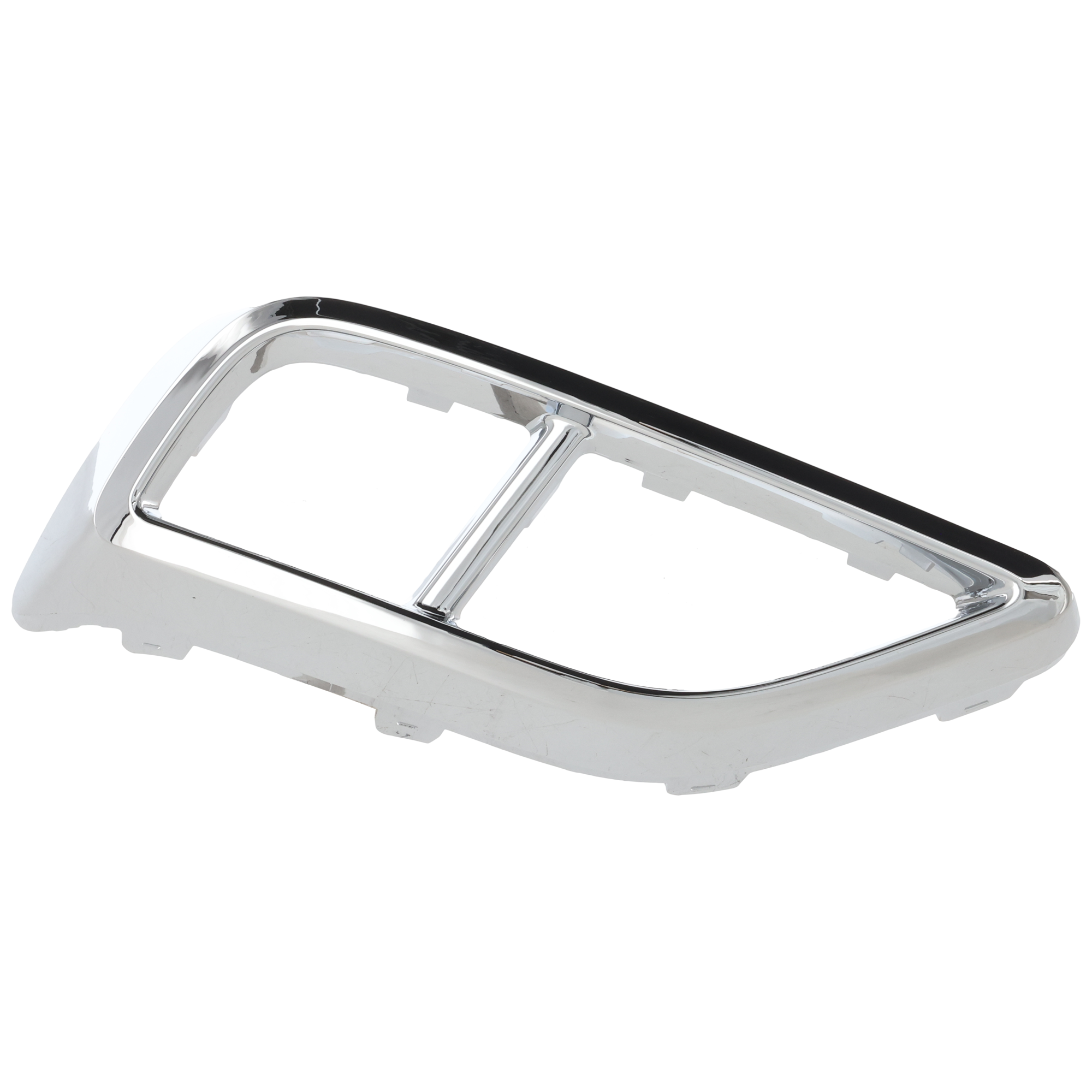 AM ATLAS 21-23 FRONT BUMPER MOLDING LH Exhaust Finisher Tip Chrome w R Line Package SKU JV01590014 Partslink VW1138103 OEM 3CN807833B2ZZ