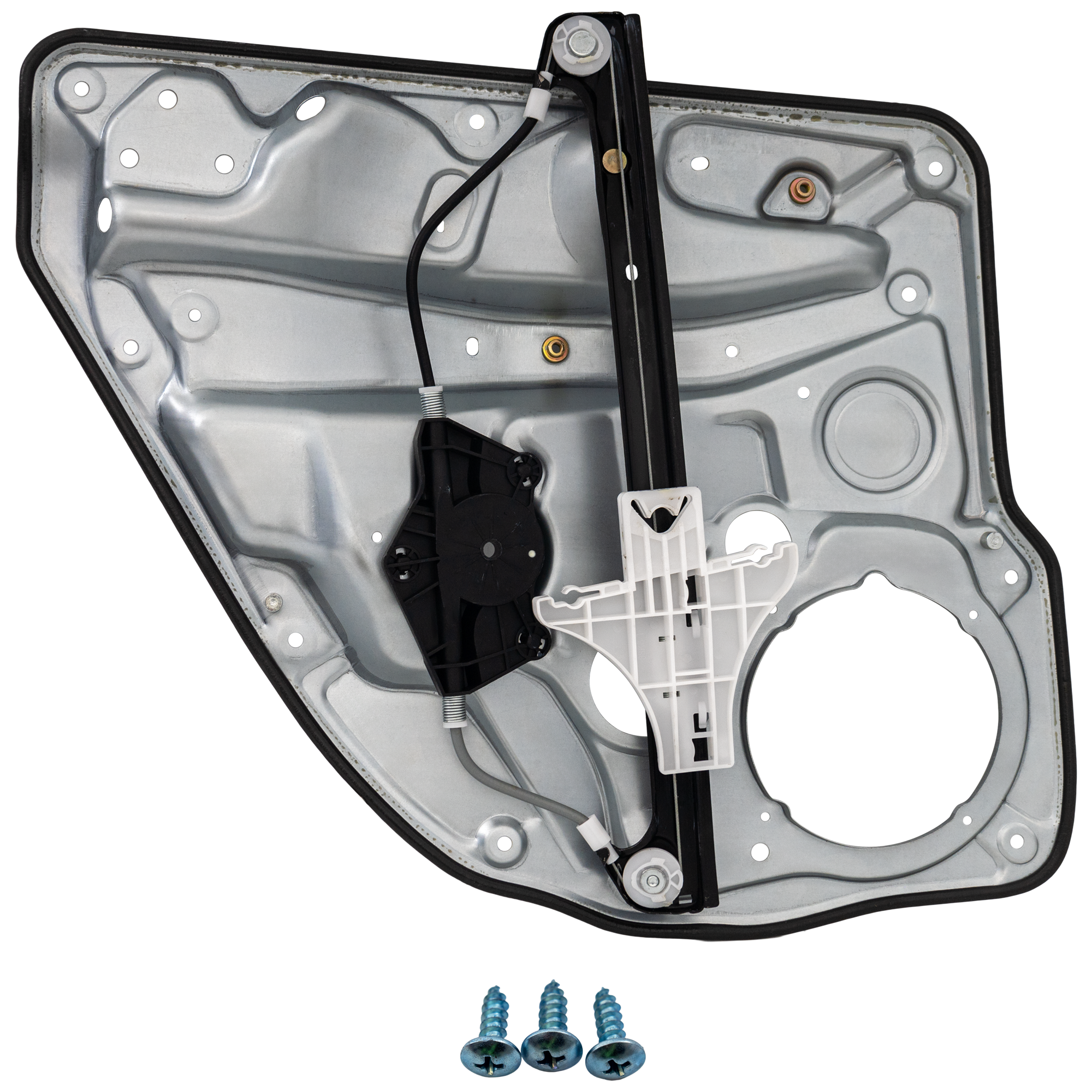AM GOLF 99-10 REAR WINDOW REGULATOR RH Power w o Motor w Panel 4 Door SKU JV491703 Partslink VW1551102 OEM 1J4839462F