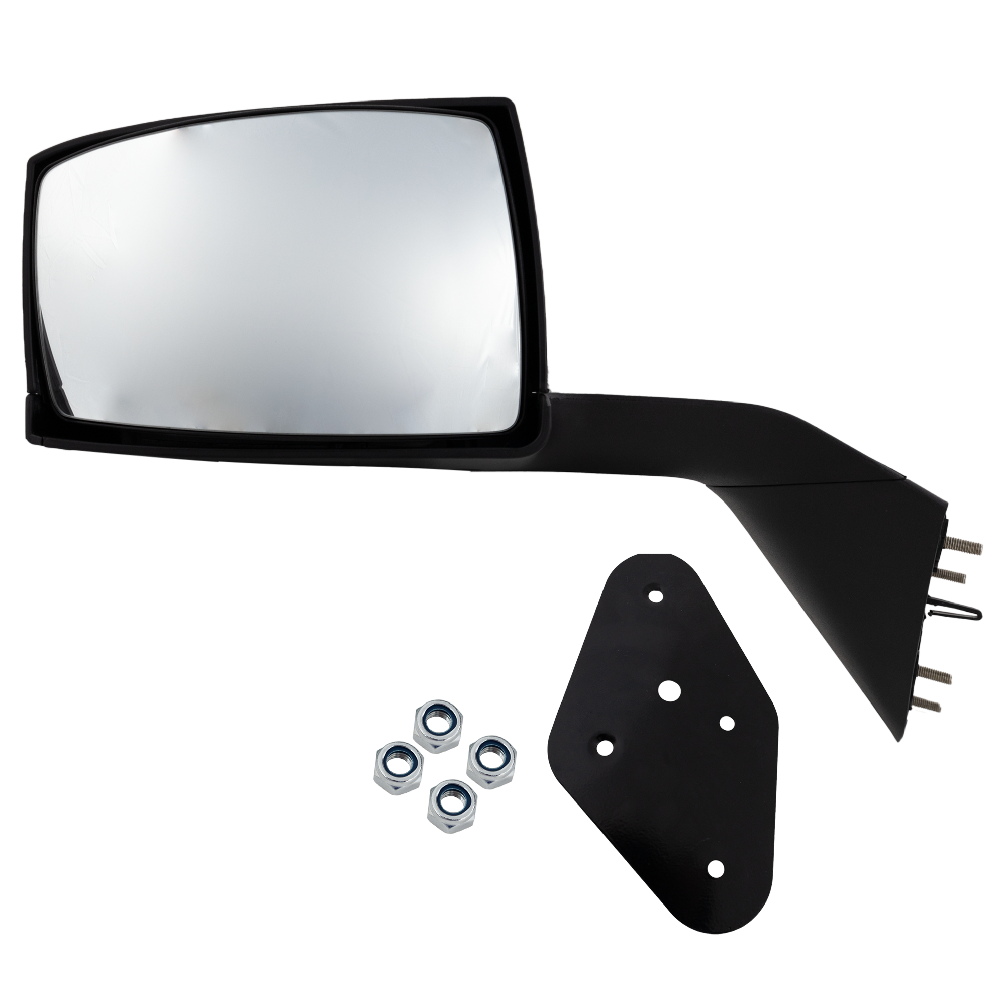 AM VOLVO VNL 04-14 HOOD MIRROR LH Manual Adjust Non Folding Non Heated Textured Black SKU JVL34L HD OEM 82299364