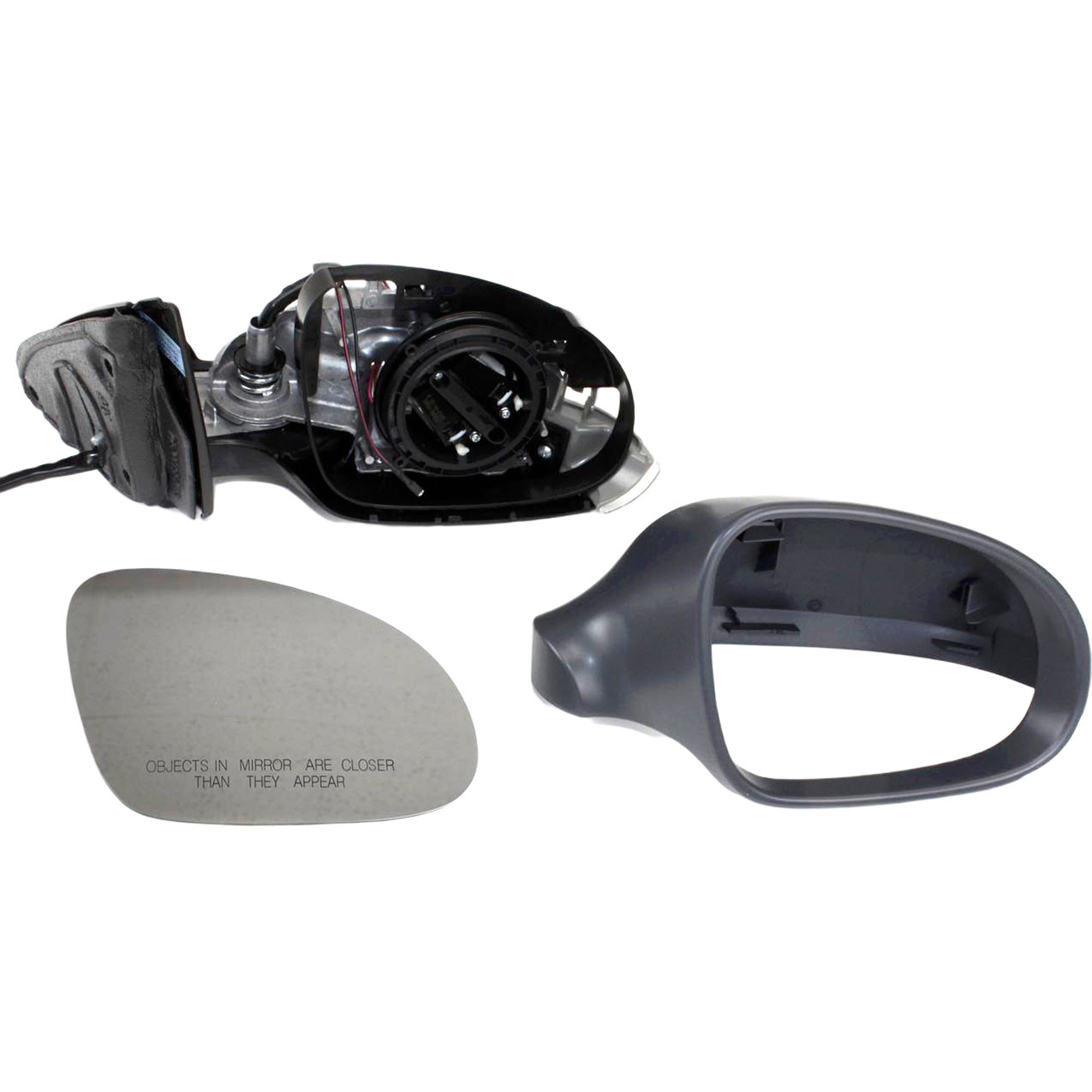AM PASSAT 06-10 MIRROR RH Power Manual Folding Heated Paintable w Puddle and Signal Lights No Memory SKU JVW35ER Partslink VW1321121 OEM 3C1857508CK9B9