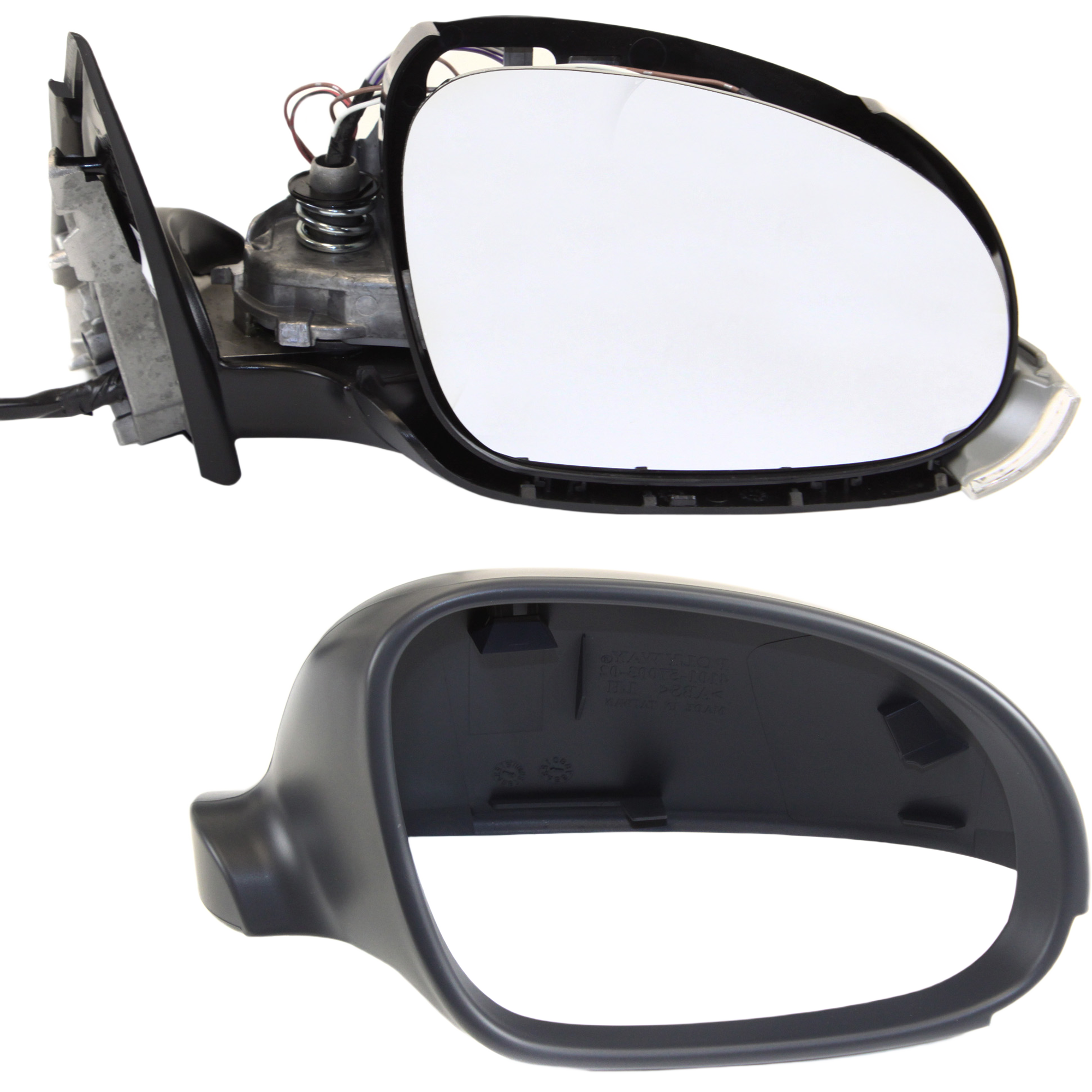 AM PASSAT 01-05 MIRROR RH Power Power Folding Heated Paintable w Signal Light No Memory SKU JVW41ER S Partslink VW1321129 OEM 3B1857508BB01C PFM 3B1857508AF