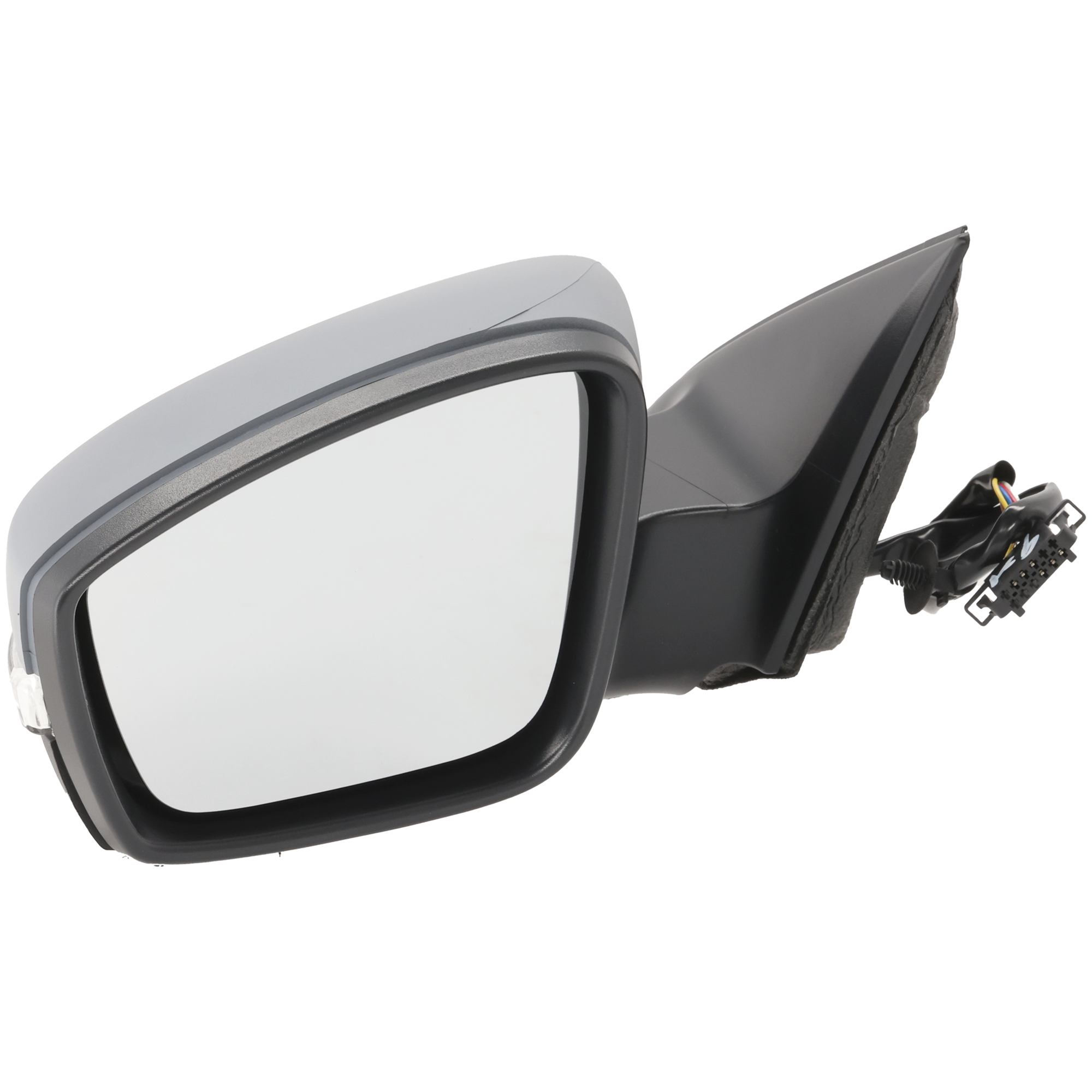 AM JETTA 11-18 MIRROR LH Power Manual Folding Heated Paintable w Signal Light Sedan Hybrid SKU JVW47EL S Partslink VW1320146 OEM 5C7857507AD PFM