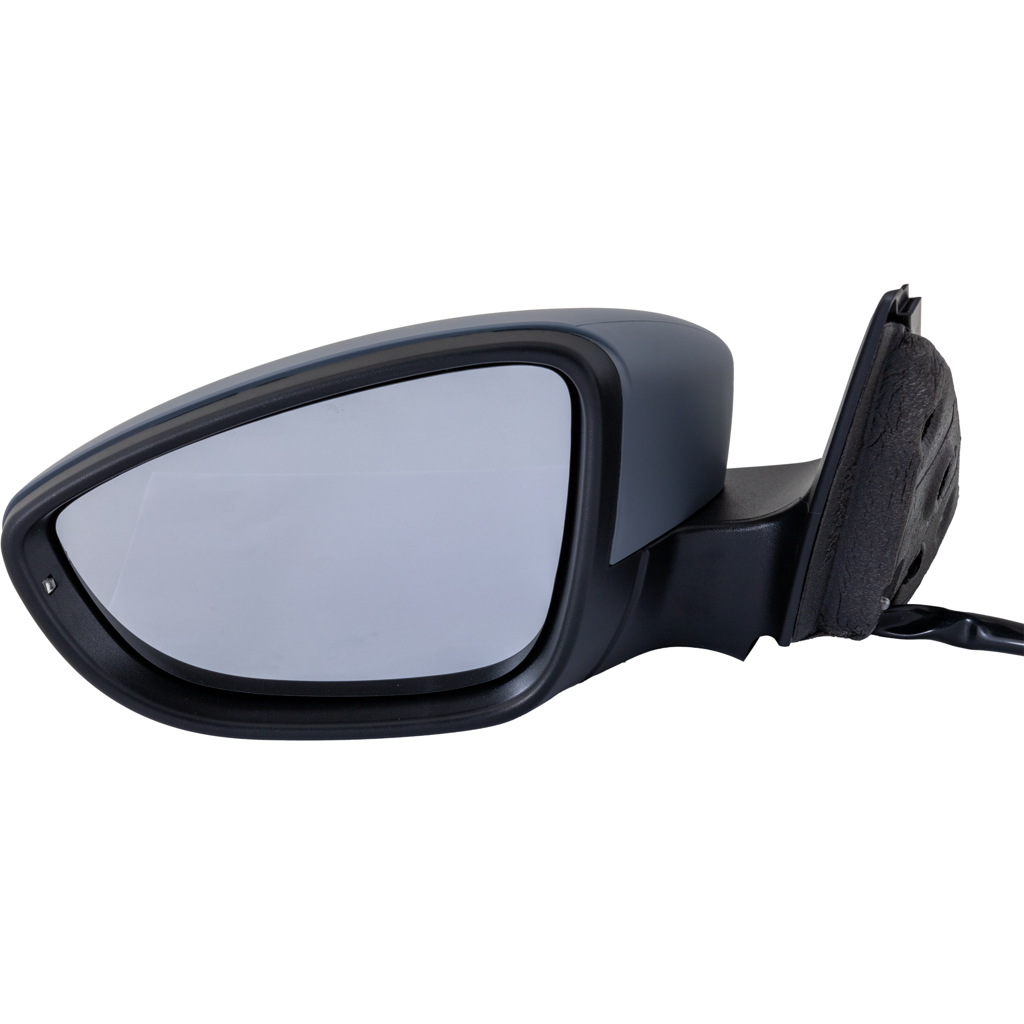 AM JETTA 11-18 MIRROR LH Power Manual Folding Heated w Memory and Signal Light No BSD Paintable SKU JVW67EL S Partslink VW1320170 OEM 5C7857507AR PFM