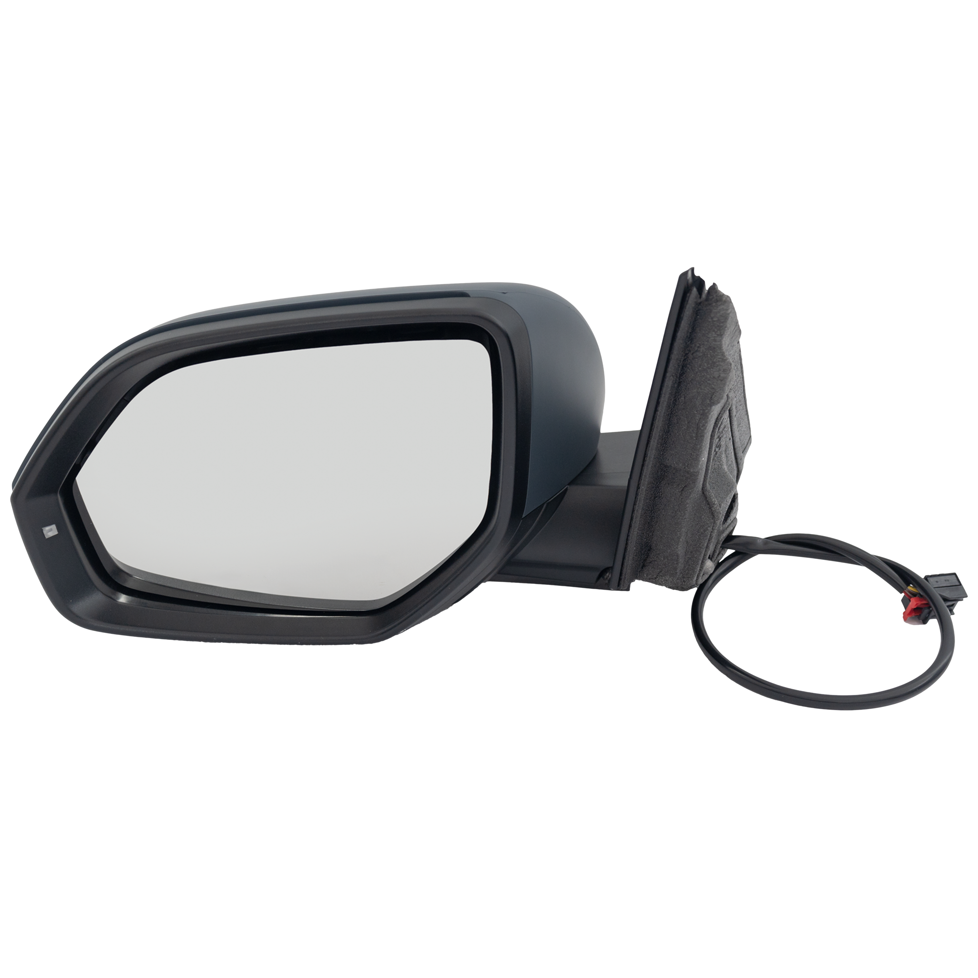 AM ATLAS 21-23 MIRROR LH Power Manual Folding Non Heated Paintable No BSD and Auto Dimming w Signal Light No Memory and Puddle Light From 7-20-20 SKU JVW82EL Partslink VW1320183 OEM 3CN857507AH9B9 PFM
