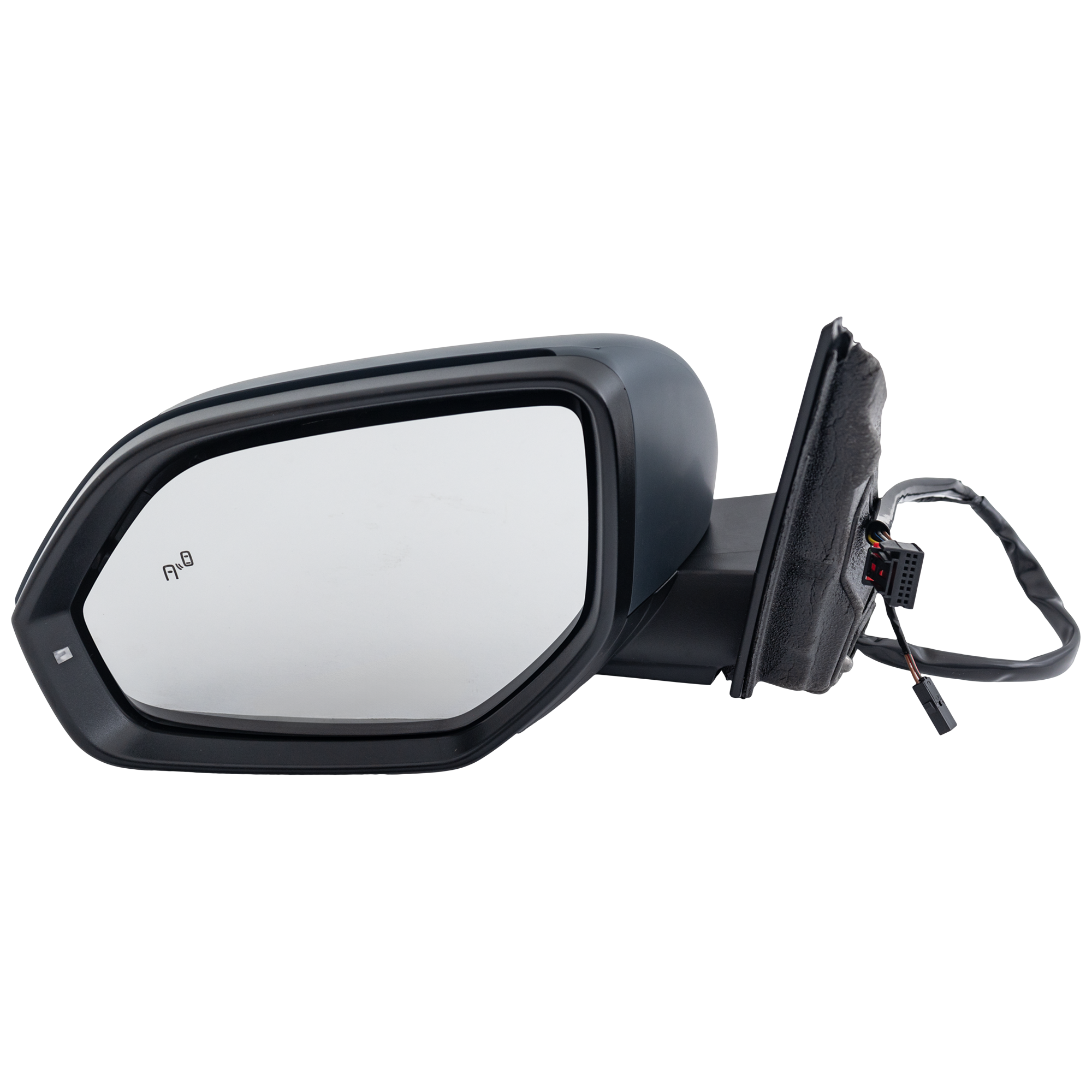 AM ATLAS 21-23 MIRROR LH Power Manual Folding Heated Paintable w BSD Signal Light and Memory No Auto dimming No Puddle Light From 7-20-20 SKU JVW84EL Partslink VW1320186 OEM 3CN857507AK9B9 PFM