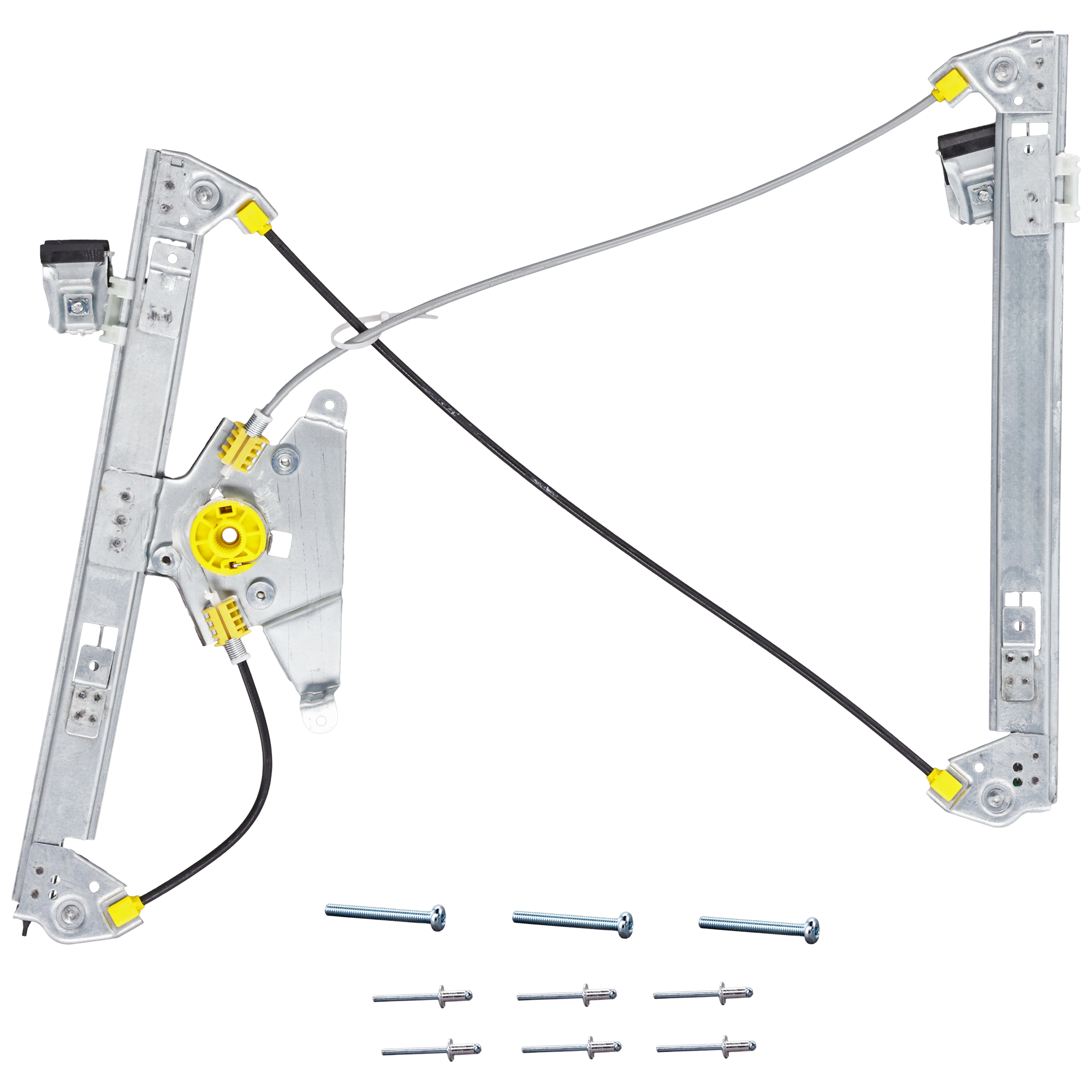 AM A4-96-02 FRONT WINDOW REGULATOR RH Power w o Motor SKU JWA462901 Partslink AU1351100 OEM 8D0837462