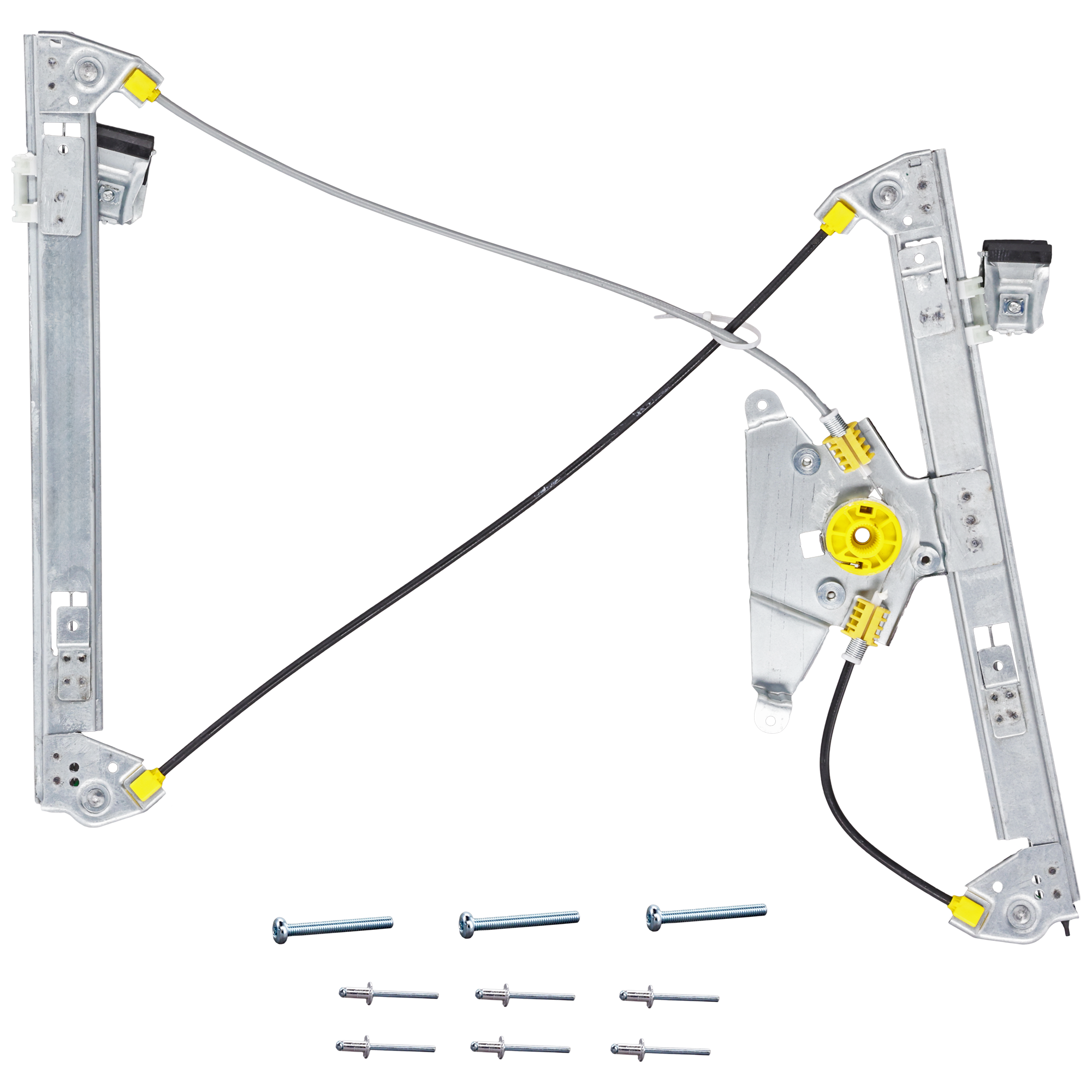 AM A4-96-02 FRONT WINDOW REGULATOR LH Power w o Motor SKU JWA462902 Partslink AU1350100 OEM 8D0837461