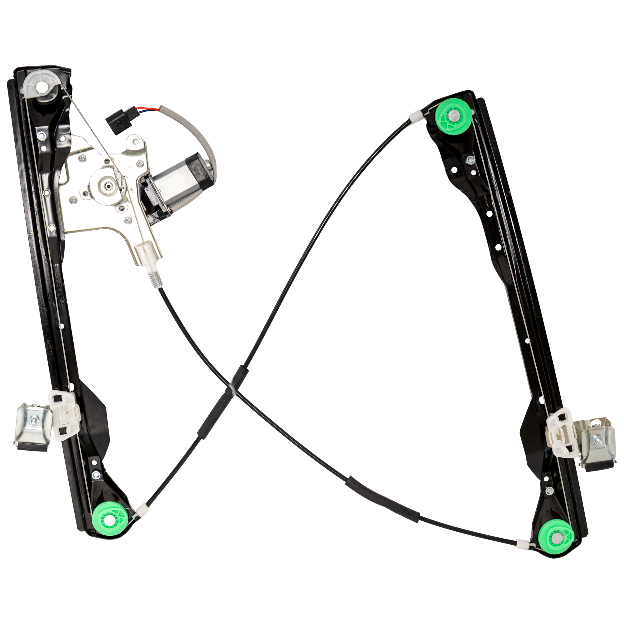 AM FOCUS 00-07 FRONT WINDOW REGULATOR RH Power w Motor 3 Door Hatchback 2 Pins SKU JWF462955 Partslink FO1351167 OEM 6S4Z6123200BB