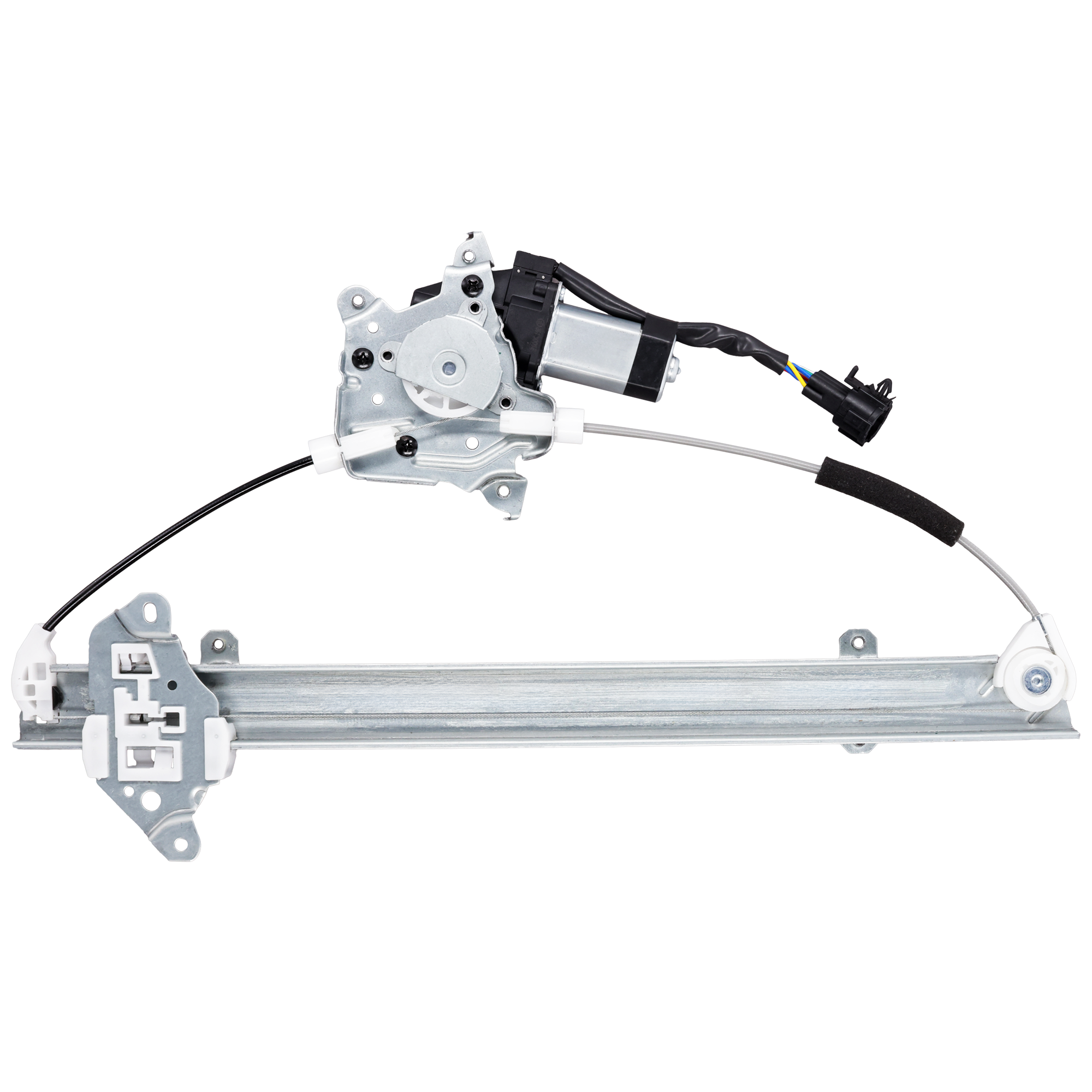 AM VERSA 07-11 FRONT WINDOW REGULATOR LH Power w Motor 6 Pins Hatchback Sedan SKU JWN462940 Partslink NI1350139 OEM 80721EE00D PFM