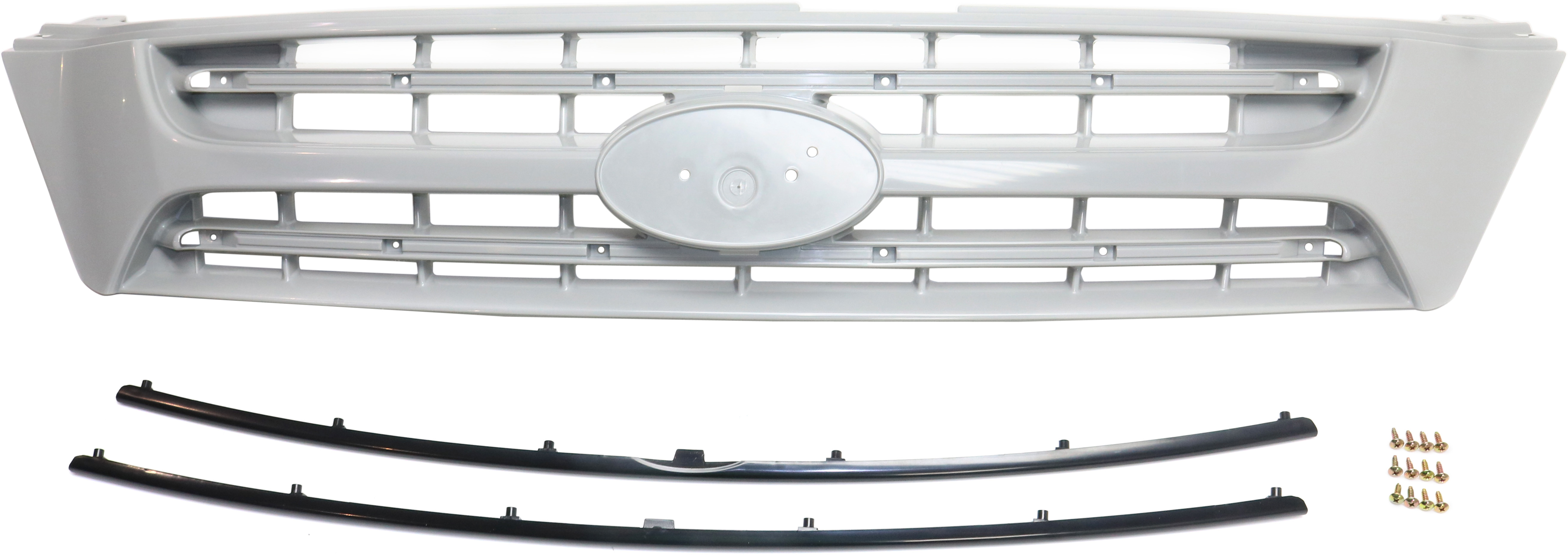 AM SEDONA 06-10 GRILLE UpperGray Shell and Insert w Black Insert Molding w o Sport Pkg SKU K070112P Partslink KI1200123 OEM 863504D101