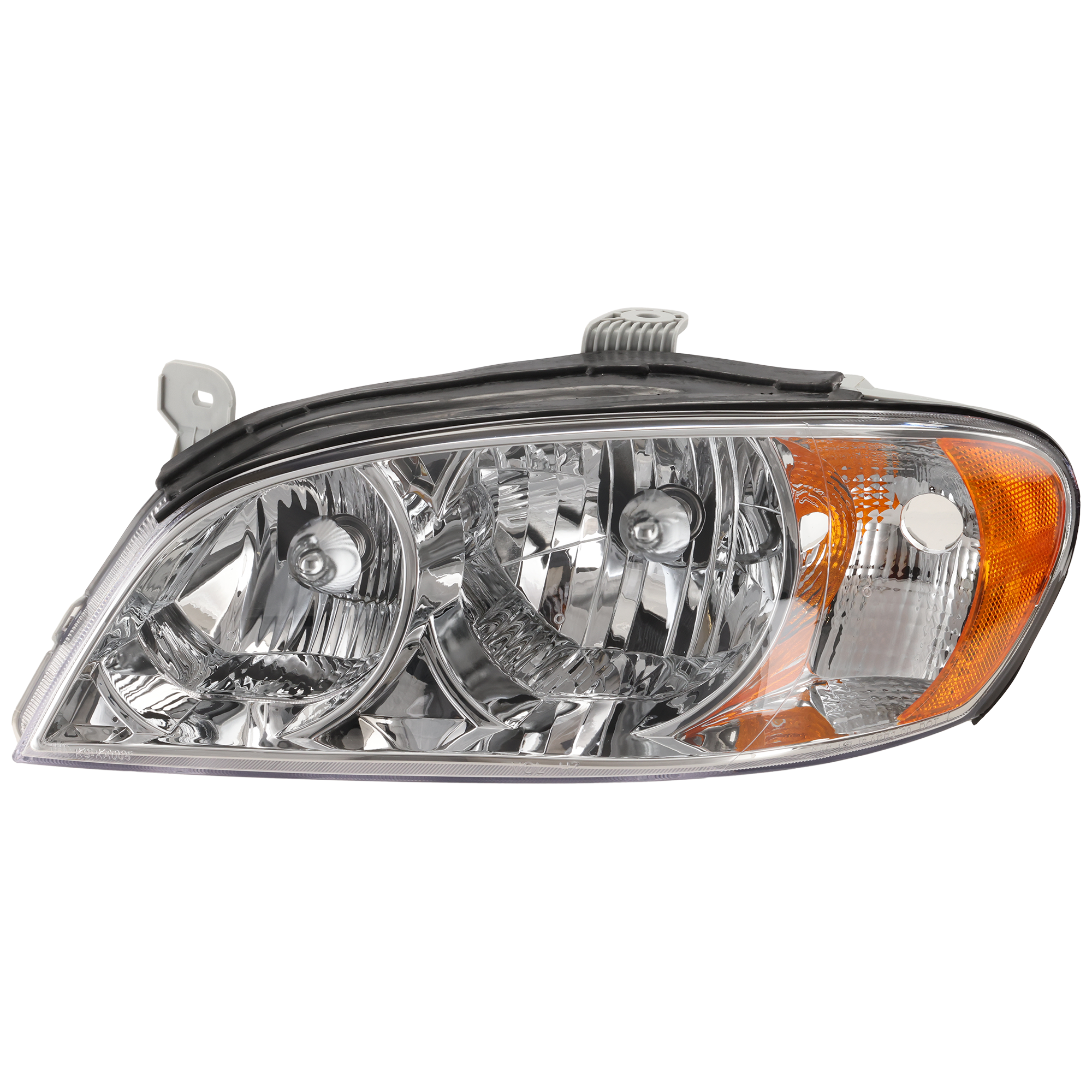 AM SPECTRA 02-04 HEAD LAMP LH Assembly Halogen Base LS Models Sedan SKU K100116 Partslink KI2502111 OEM 0K2NB51040B